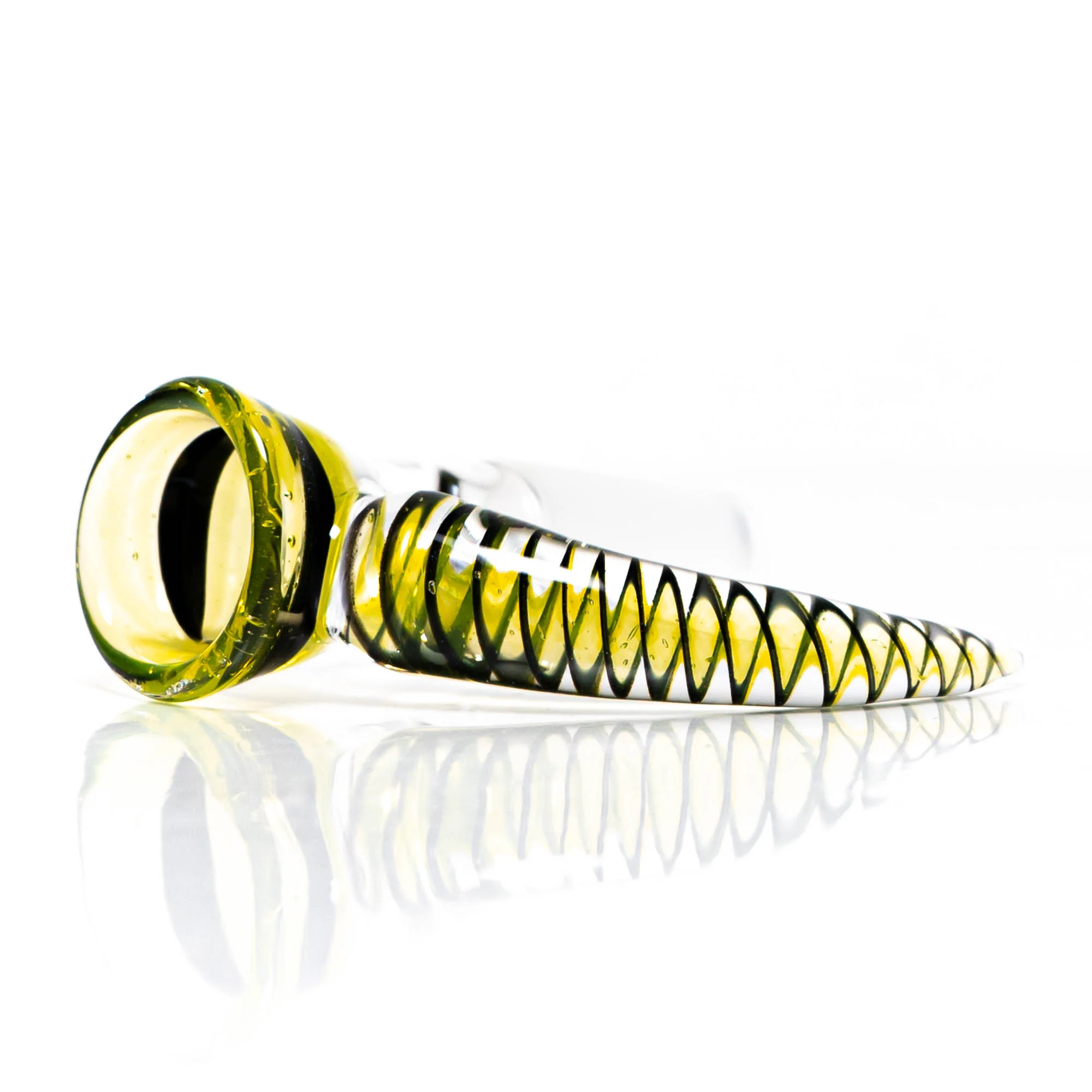 Pho_Sco - Single Hole Linework Horn Slide - 14mm - Lemon Drop, Steelwool & Black #7 - Image 3
