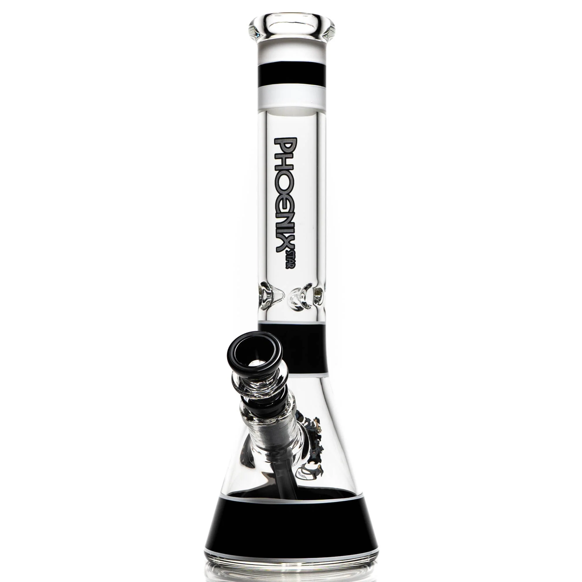 Phoenix Star - 12" Band Beaker - Black & White