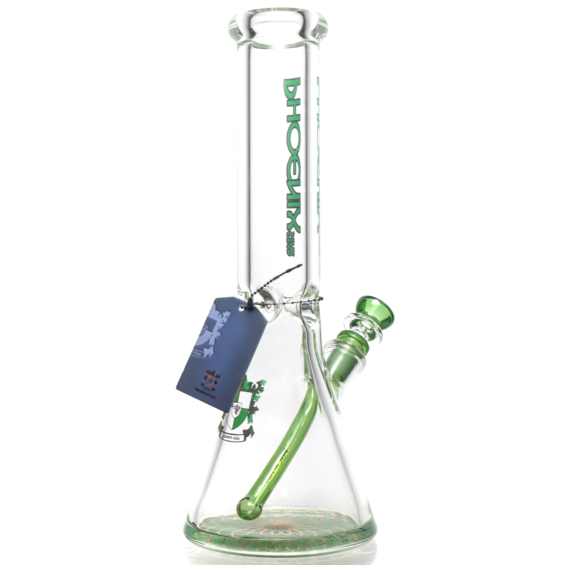 Phoenix Star - 13" Beaker - 9mm - Green & Gold - Image 2