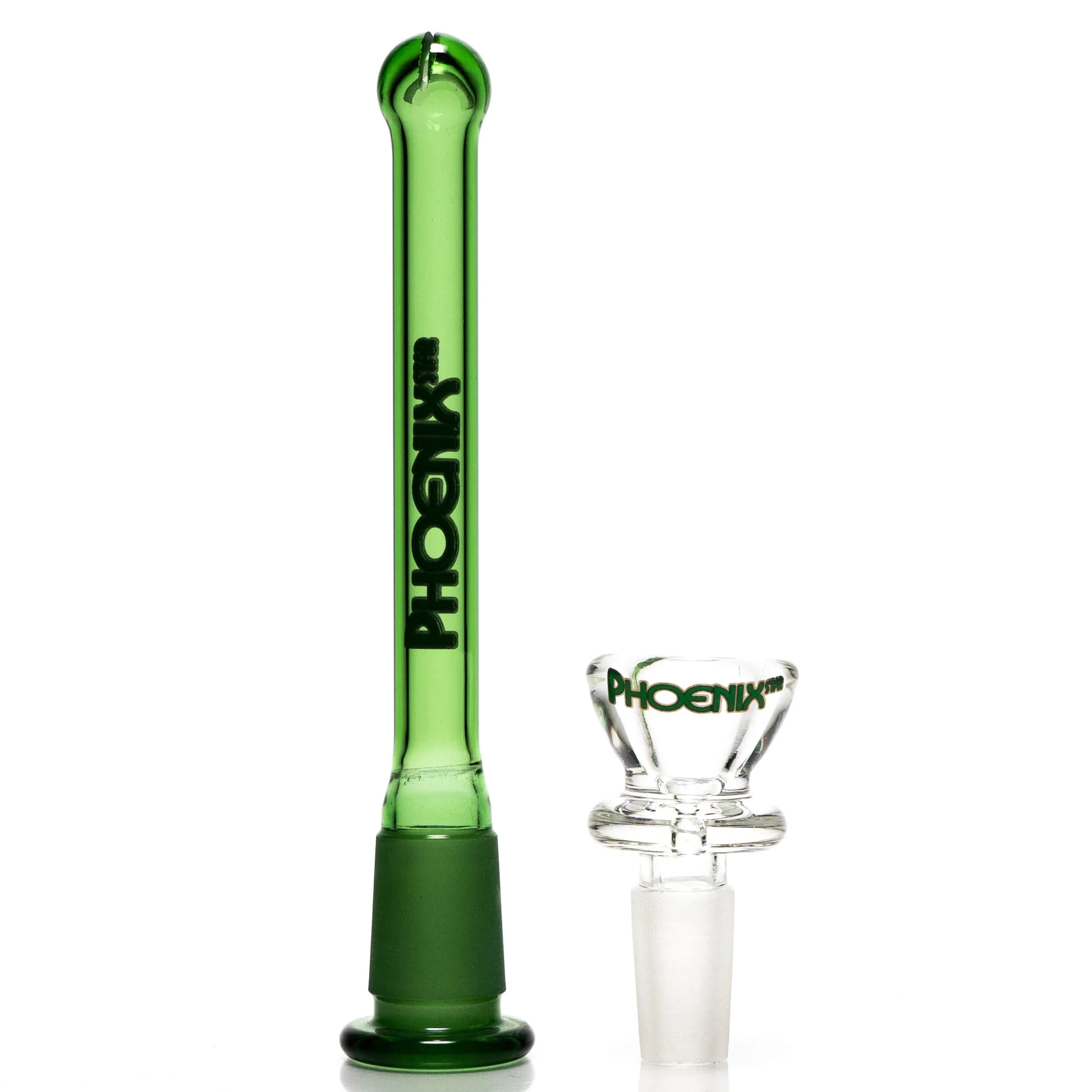 Phoenix Star - 14" Beaker - Full Green w/ Gold Label - Image 4