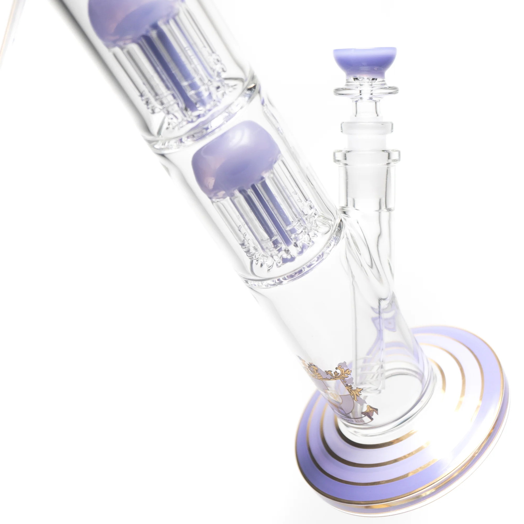 Phoenix Star - 14" Double Tree Straight - 8 Arm - Milky Purple - Image 4
