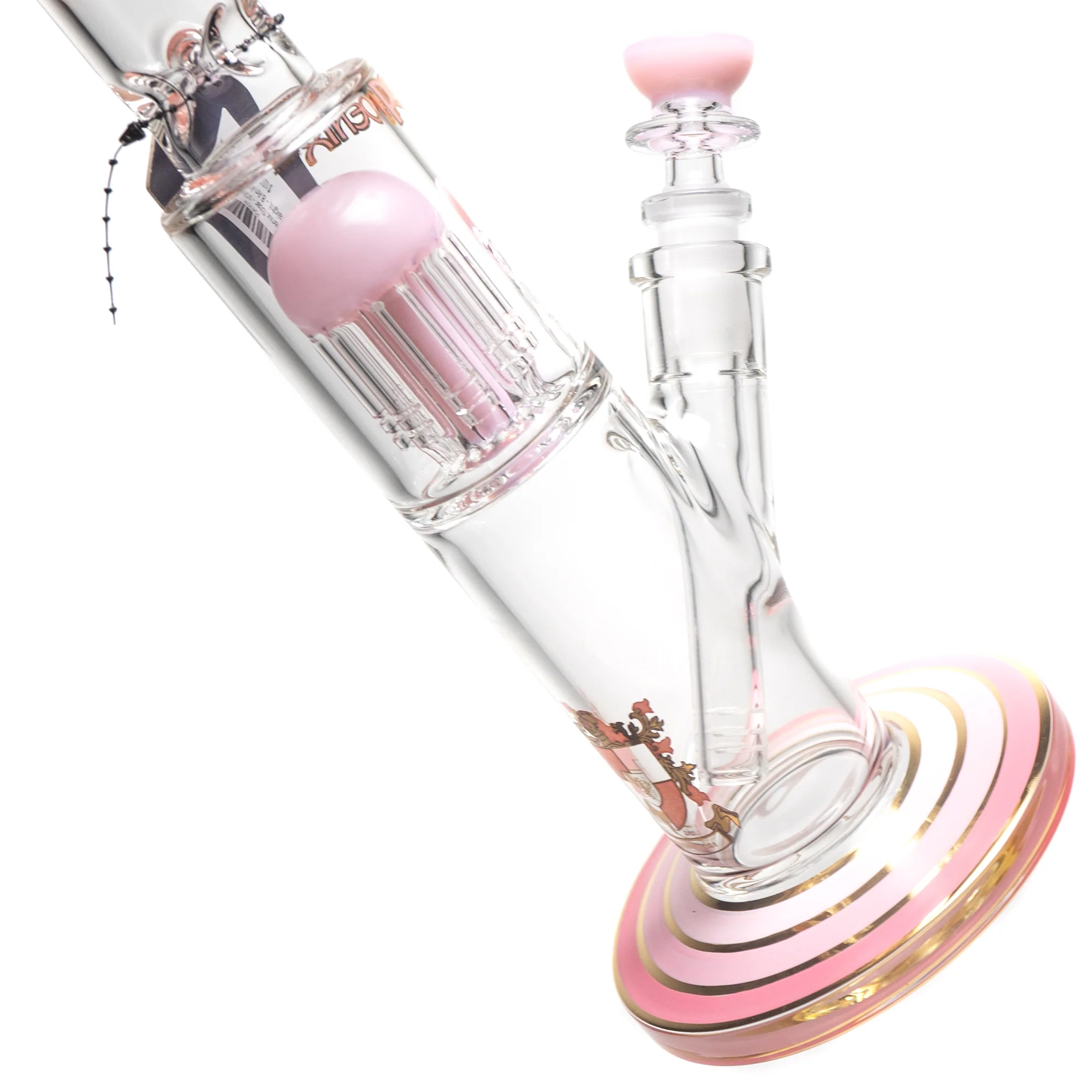 Phoenix Star - 14" Tree Perc Straight - 8 Arm - Milky Pink - Image 3