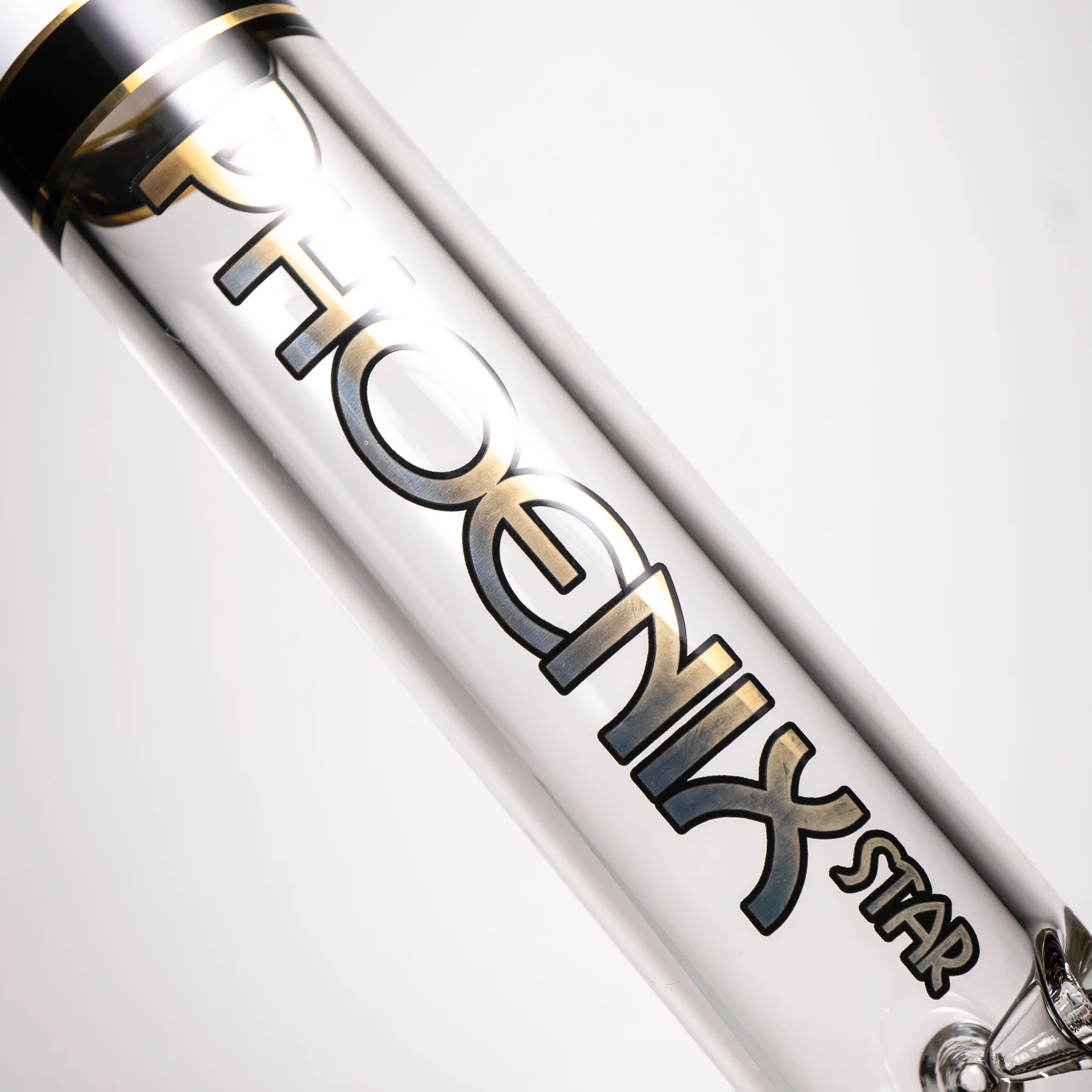 Phoenix Star - 18" Triple Band Beaker  - 7mm - Black & White - Image 3