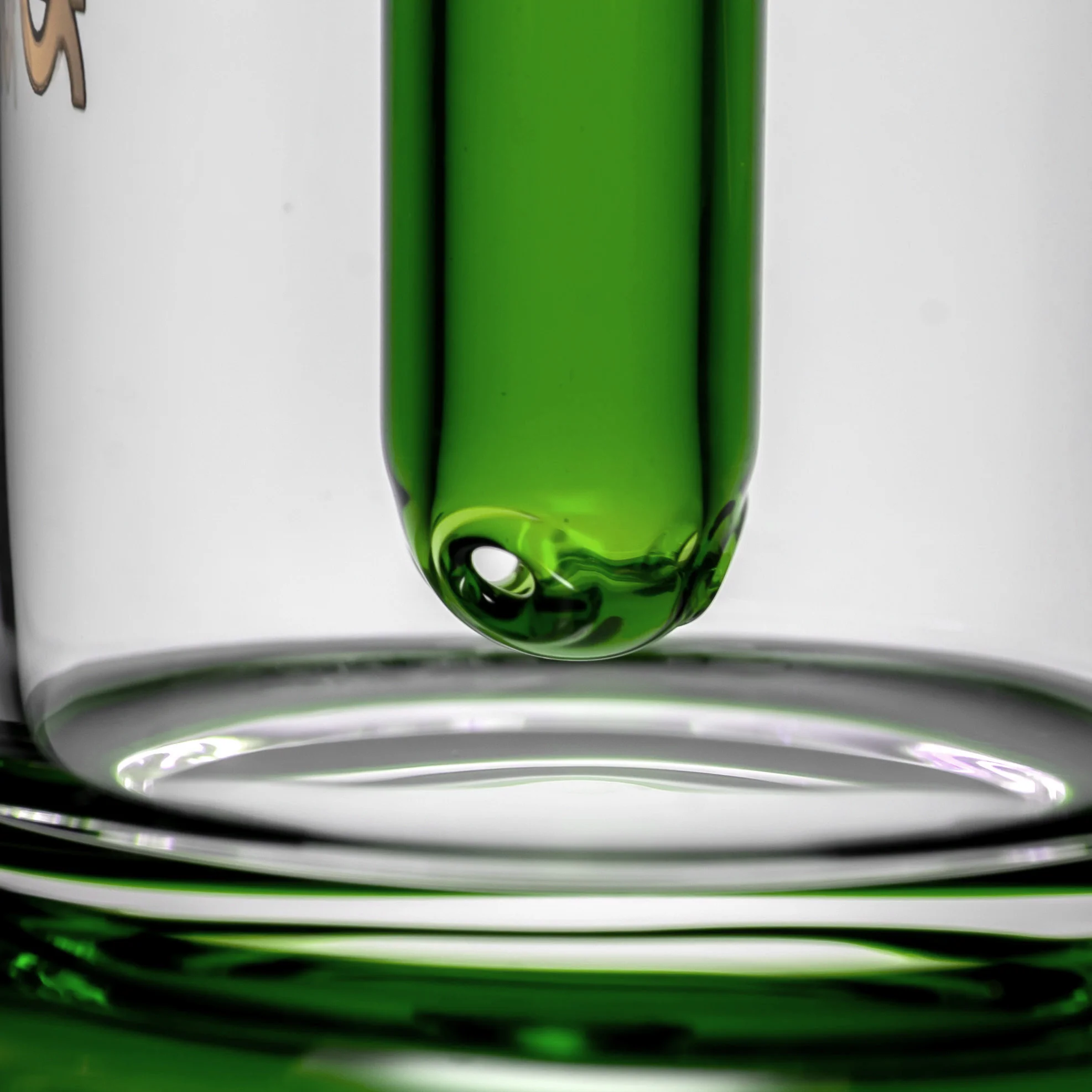 Phoenix Star - Footed Bubbler - Green Accents - Image 3