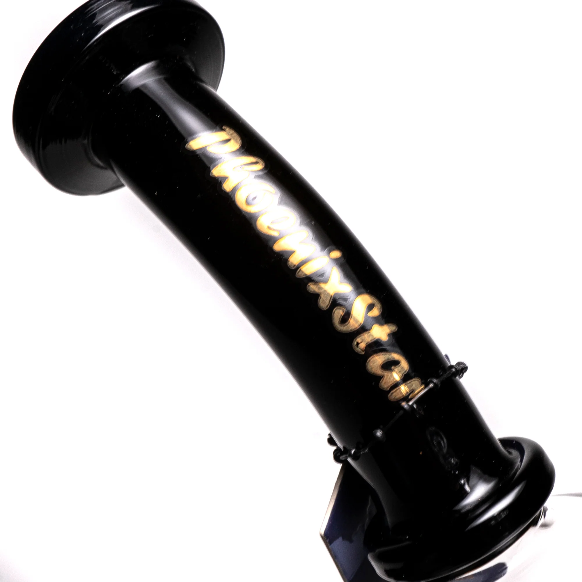 Phoenix Star - Hollow Foot Cone Bubbler - Black - Image 4