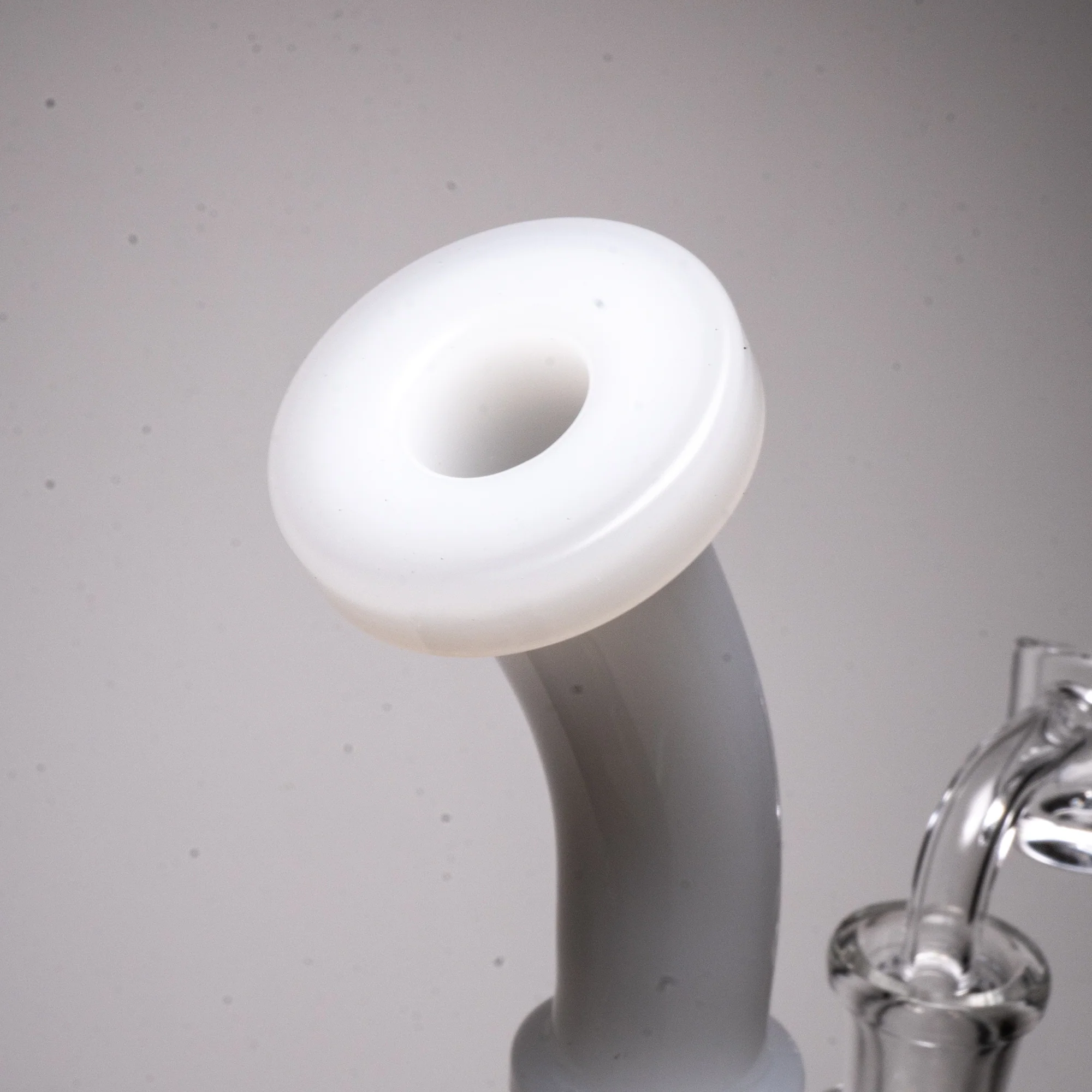 Phoenix Star - Hollow Foot Cone Bubbler - White - Image 3