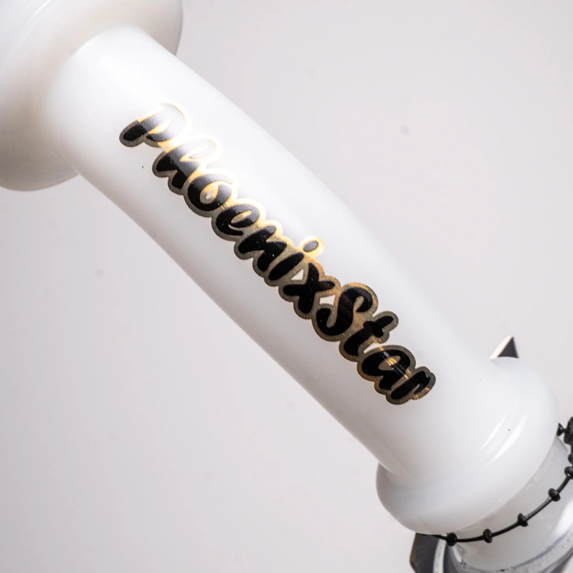 Phoenix Star - Hollow Foot Cone Bubbler - White - Image 4