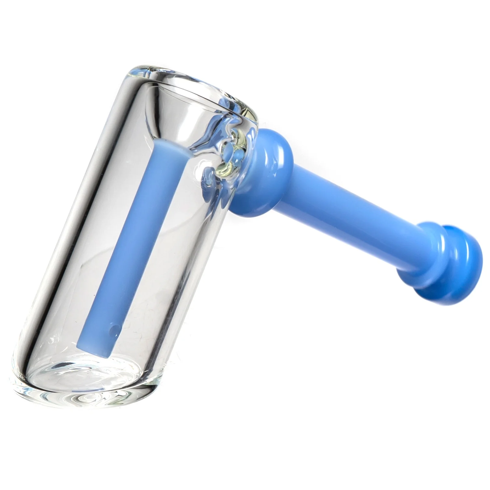 Phoenix Star - Stem Bubbler - Milky Blue Accents