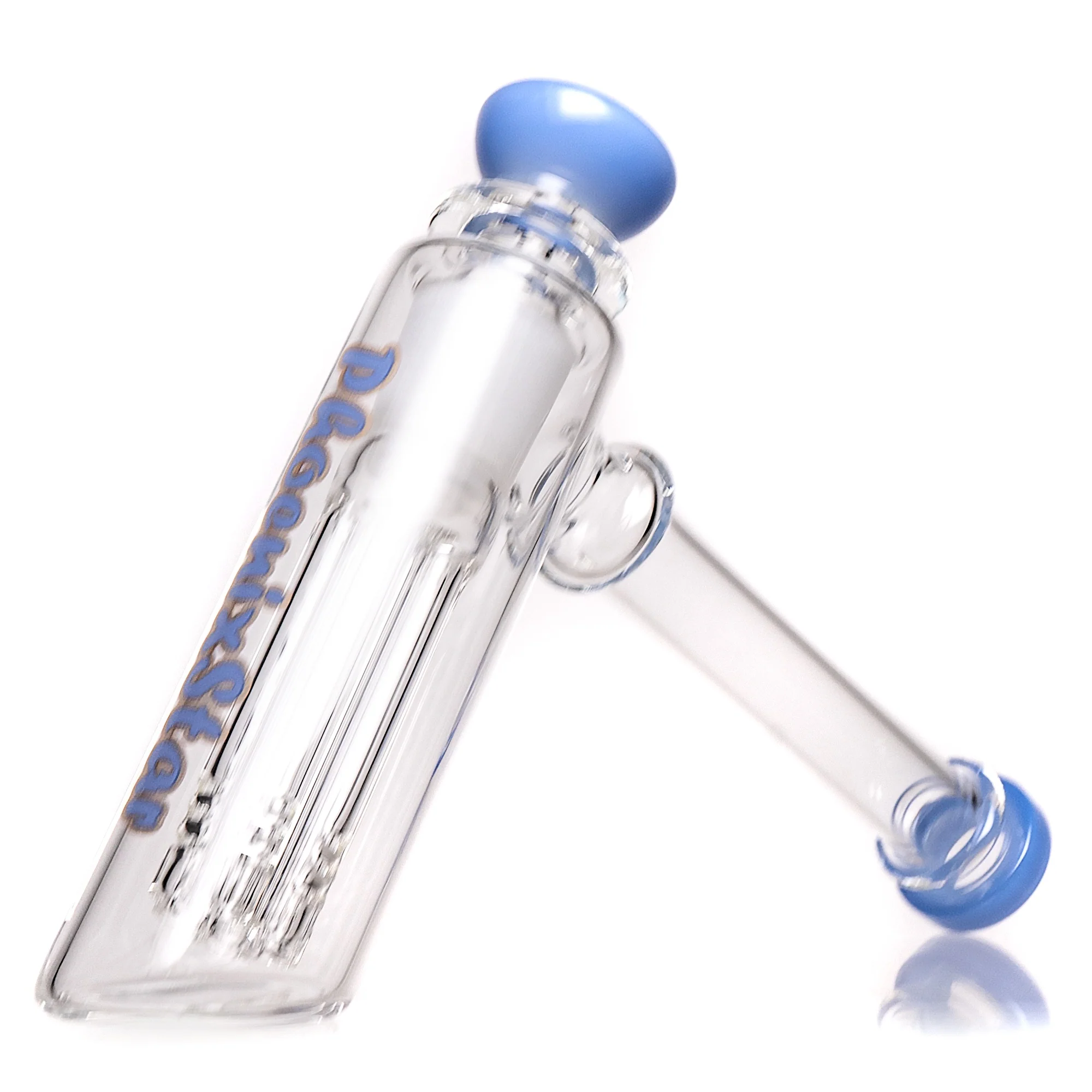Phoenix Star - Tree Bubbler - 6 Arm - 18mm - Milky Blue
