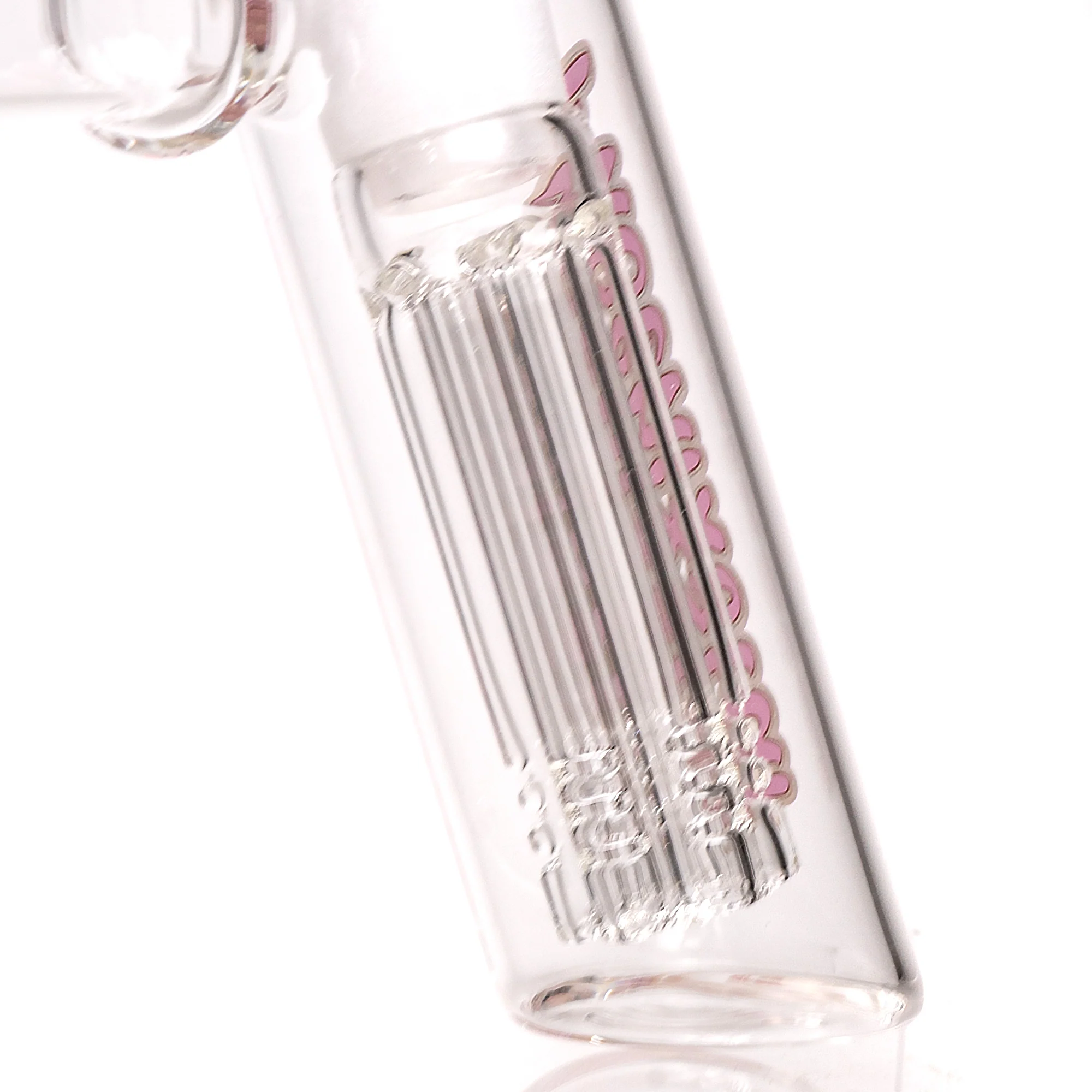 Phoenix Star - Tree Bubbler - 6 Arm - 18mm - Milky Pink - Image 4
