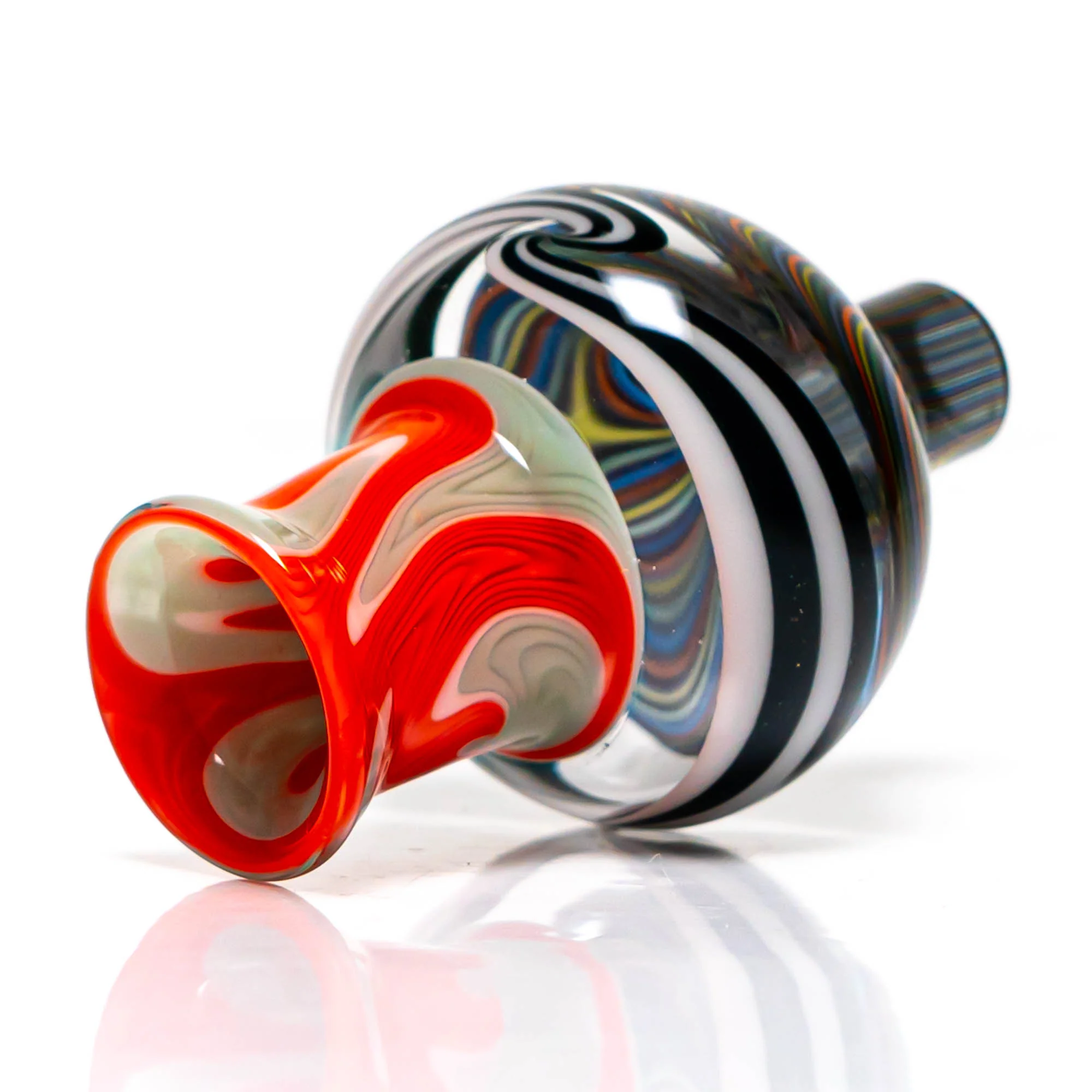 Pho_Sco - XXL Linework Bubble Cap - Black Rainbow, Jailhouse w/ Mint & Orange - Image 3