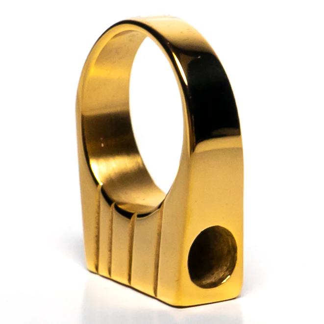RAW - Gold Smoker Ring - Size 9 - Image 3