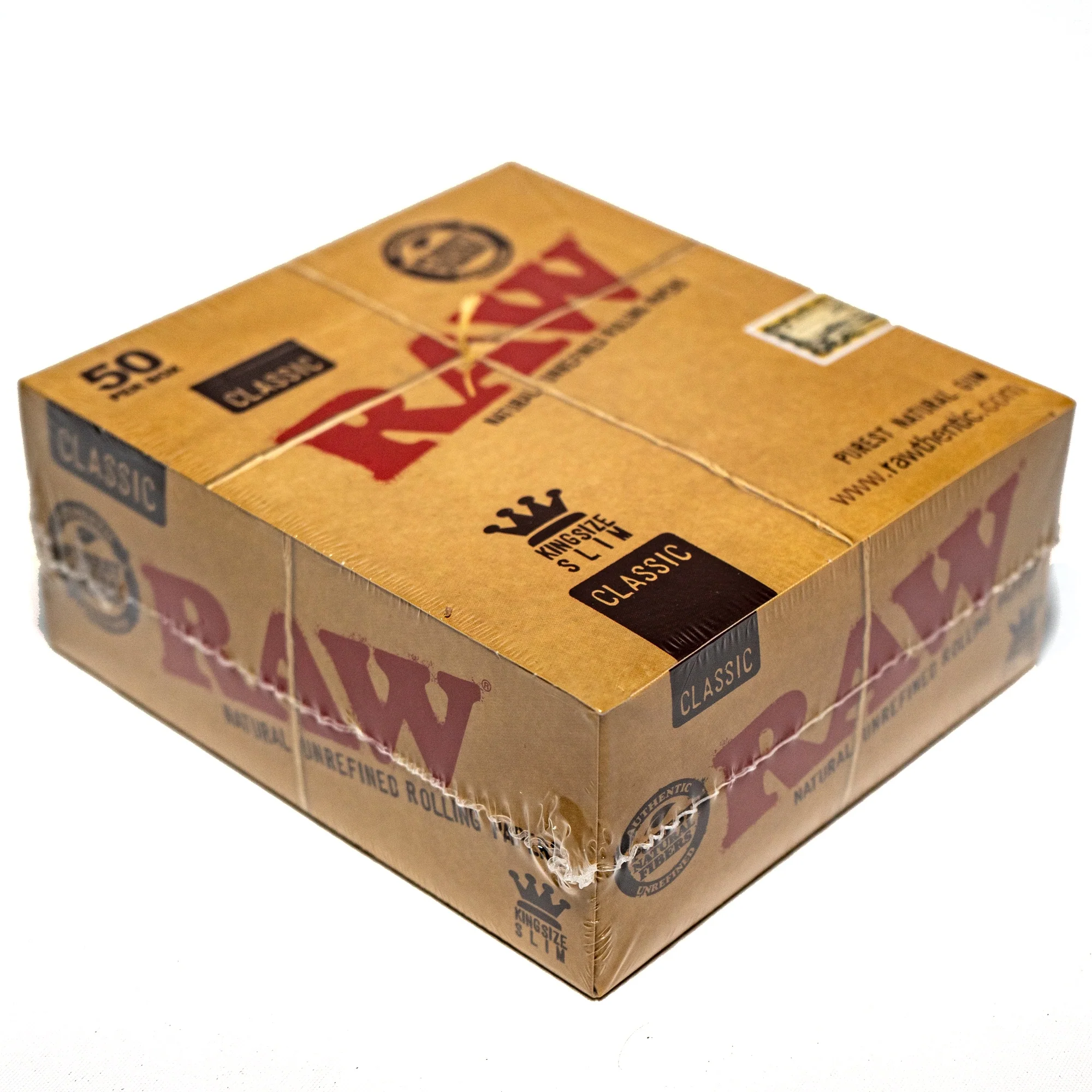 RAW - King Size Classic Slim - 50 Pack Box