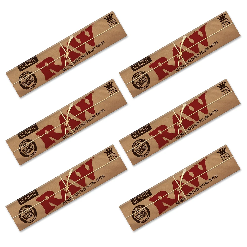 RAW - King Size Classic Slim - 6 Packs