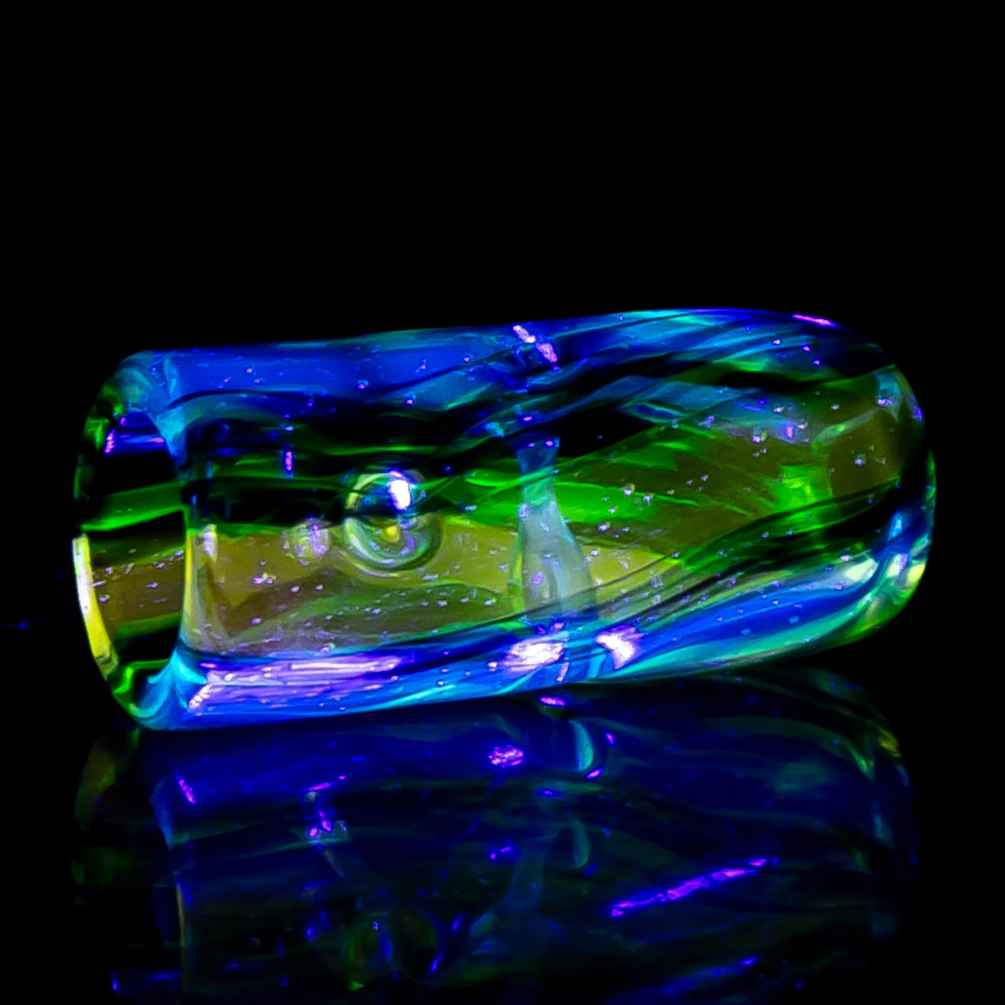 RekTipz - Glass Tip - 11mm - Full UV Black Twist - Image 4