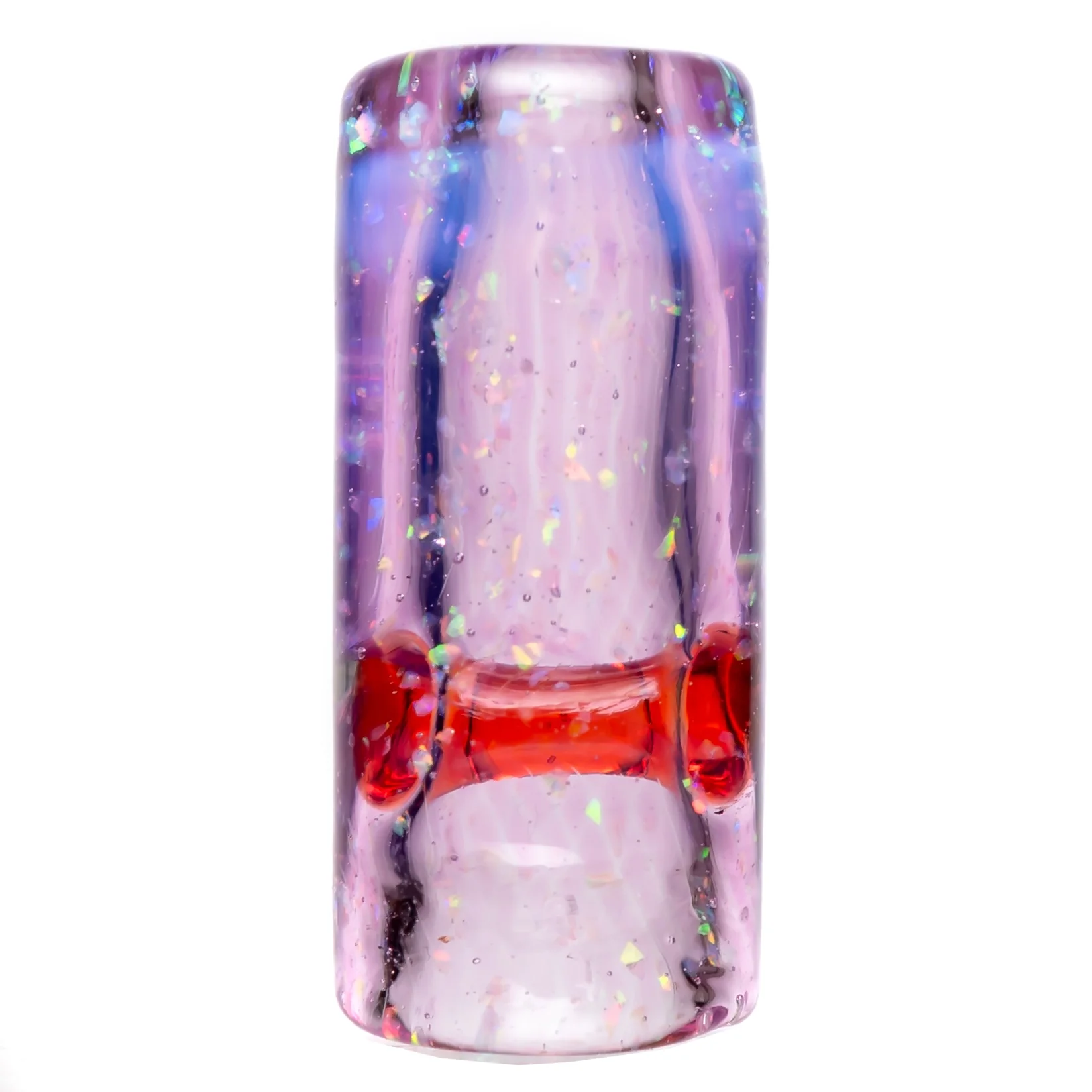 RekTipz - Glass Tip - 11mm - Cropal Pink Slyme w/ Red