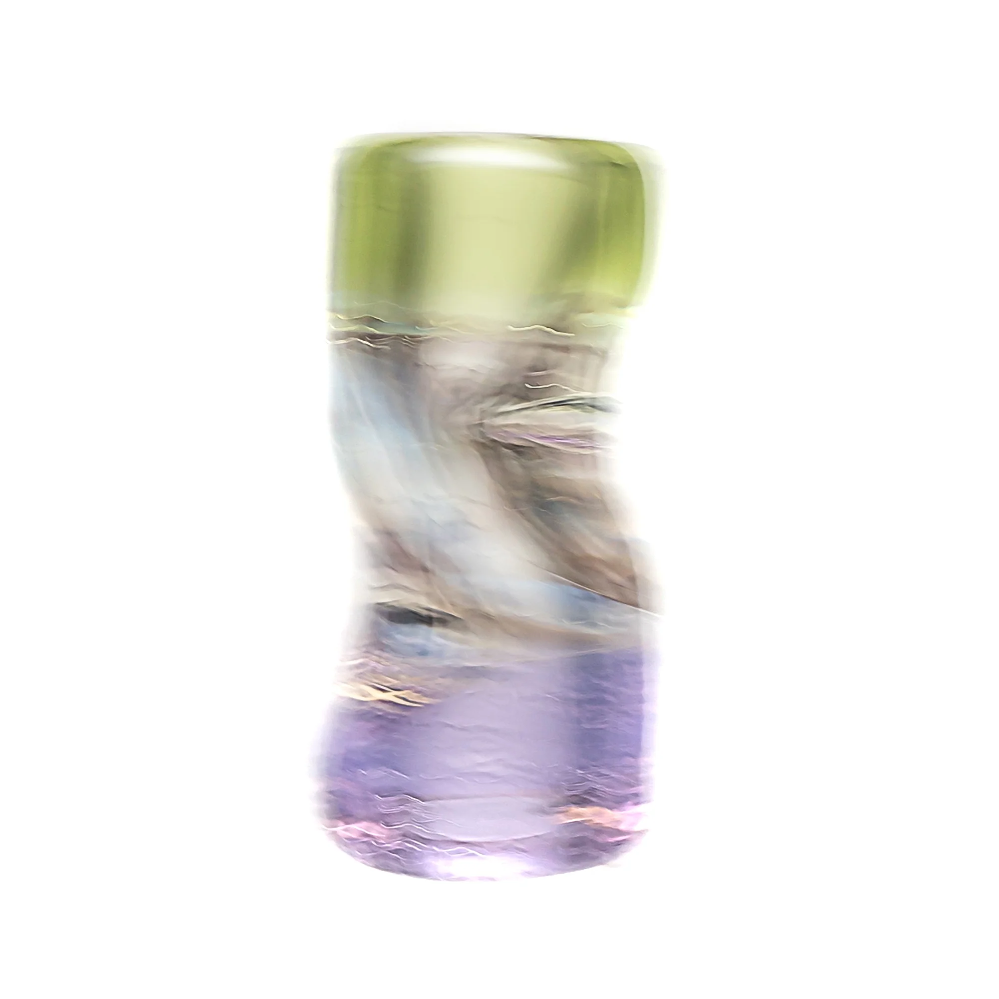 RekTipz - Glass Tip - 11mm - Purple Rain & Haterade w/UV Swirl
