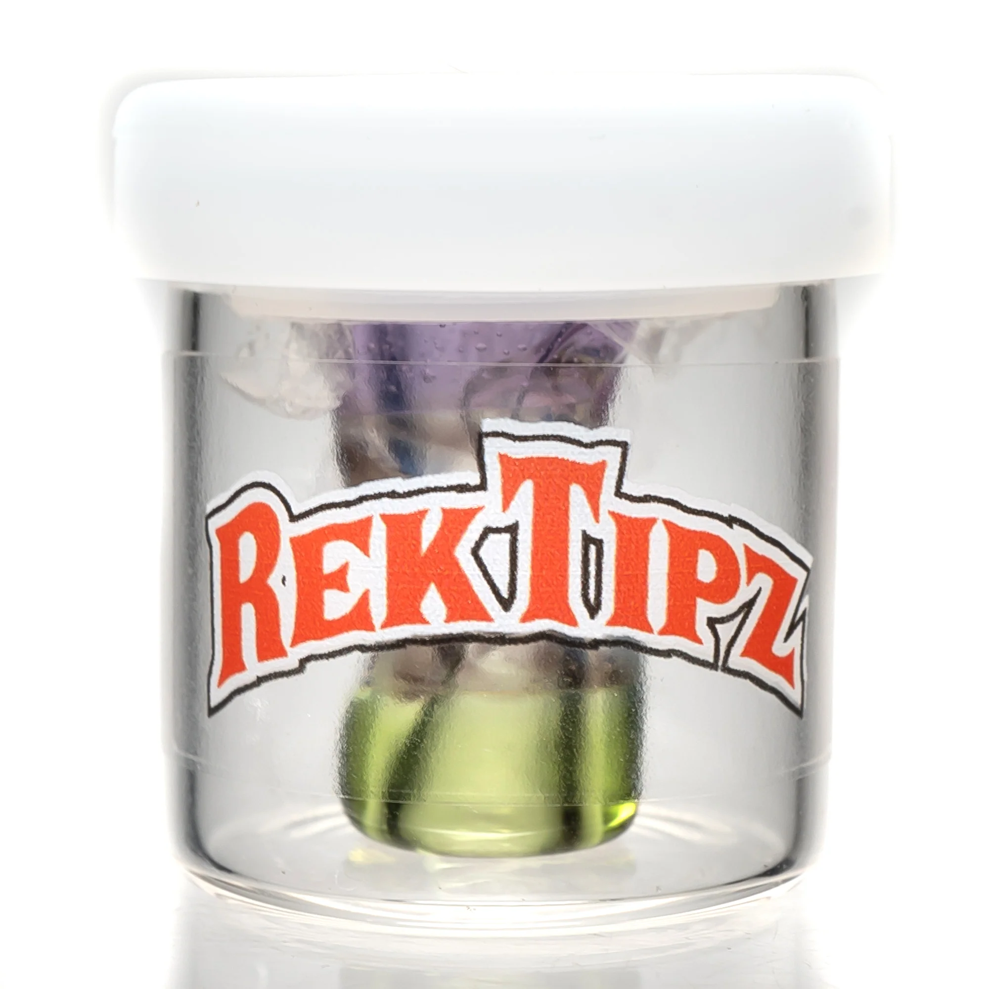 RekTipz - Glass Tip - 11mm - Purple Rain & Haterade w/UV Swirl - Image 4