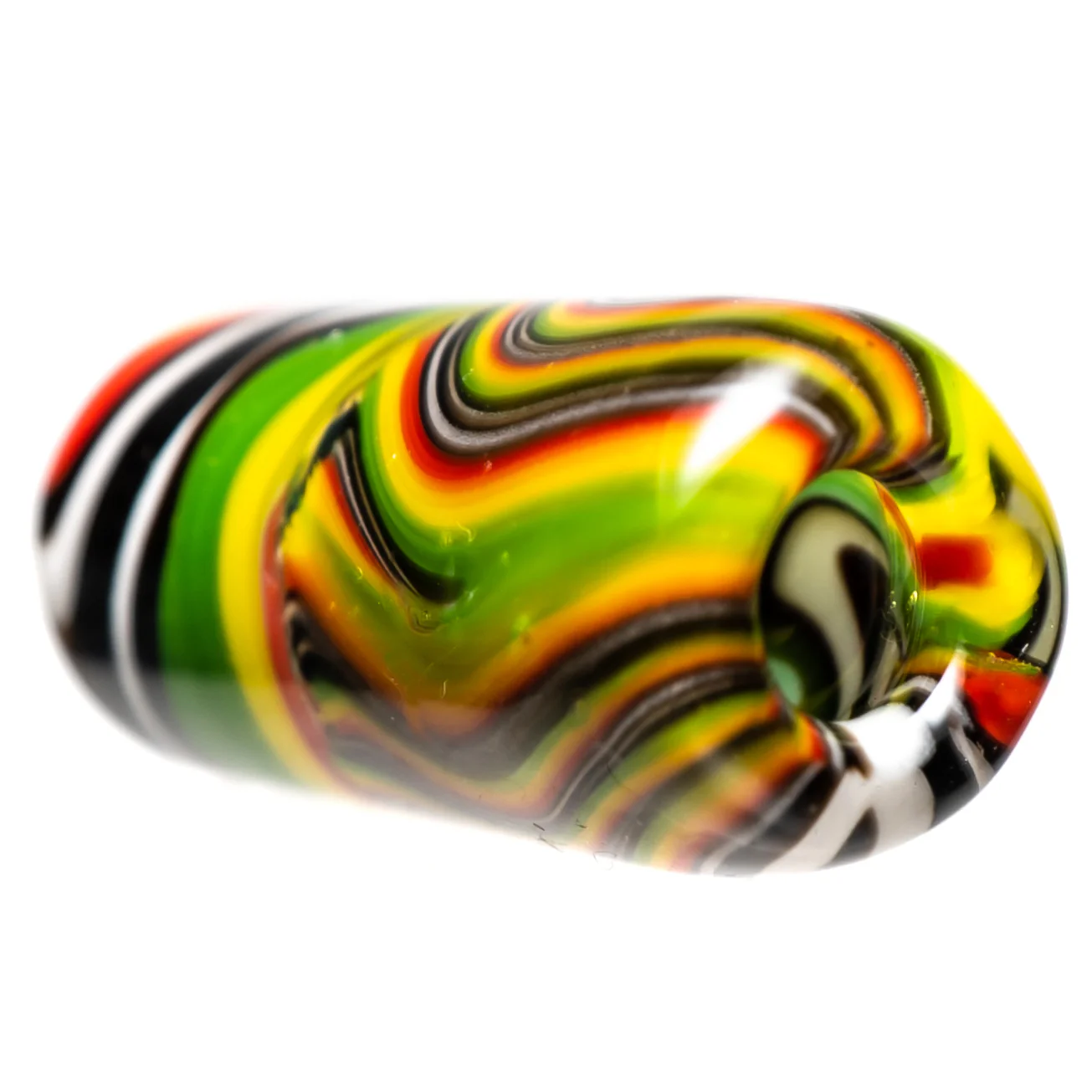 RekTipz - Glass Tip - 11mm - Rasta Jailhouse - Image 2