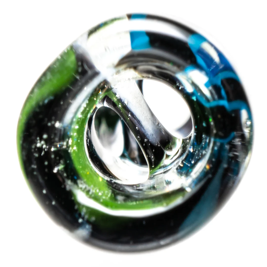 RekTipz - Glass Tip - 12mm - Black & Teal w/ UV - Image 5