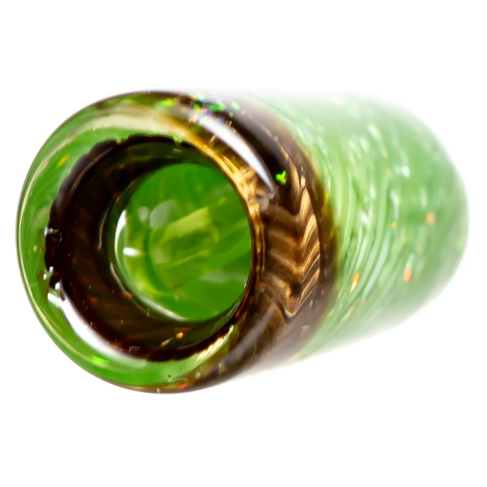 RekTipz - Glass Tip - 12mm - Green Satin & Striking Cropal - Image 2