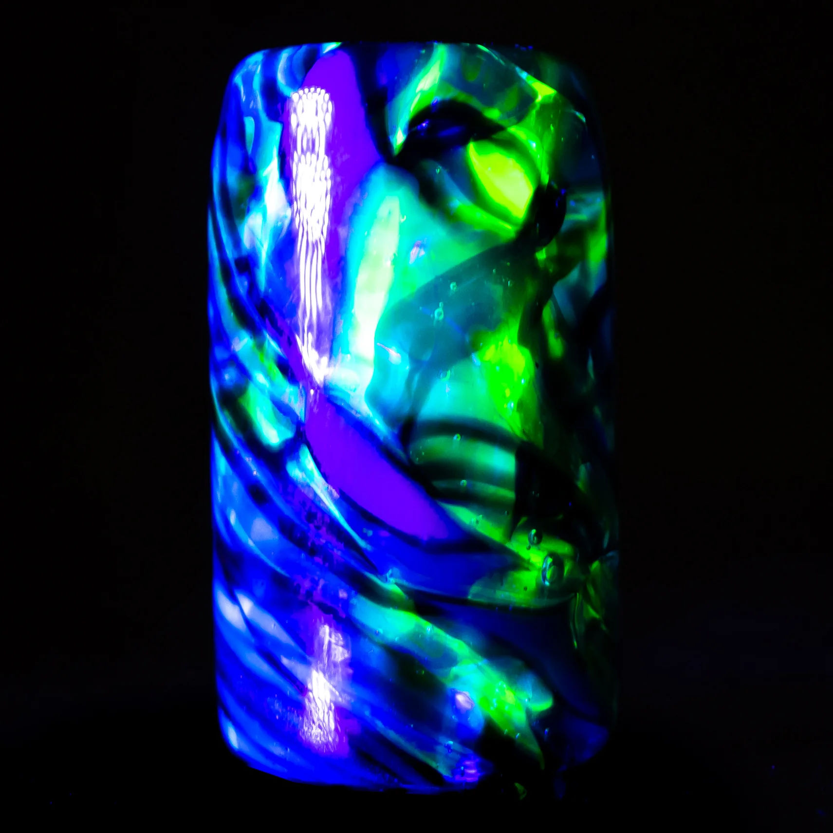 RekTipz - Glass Tip - 12mm - Grey, Blue & Red w/ UV - Image 2