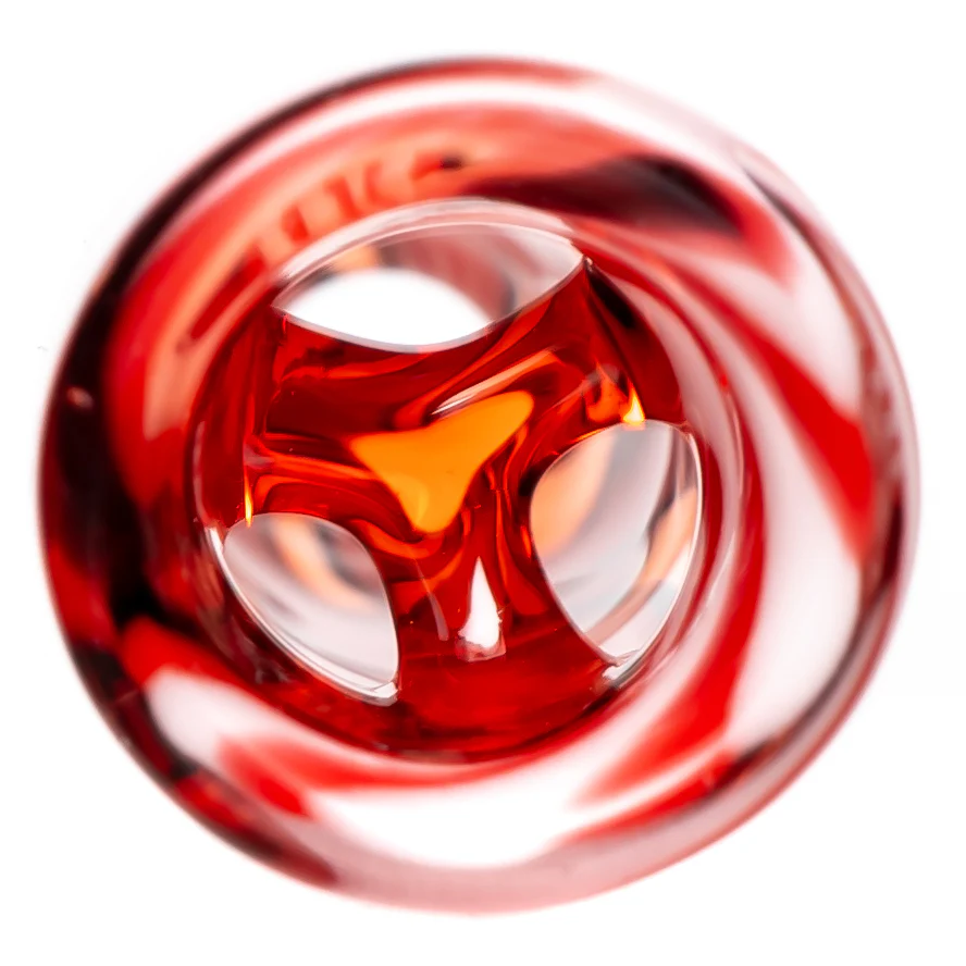 RekTipz - Glass Tip - 13mm - Red, Black & White Swirl - Image 3