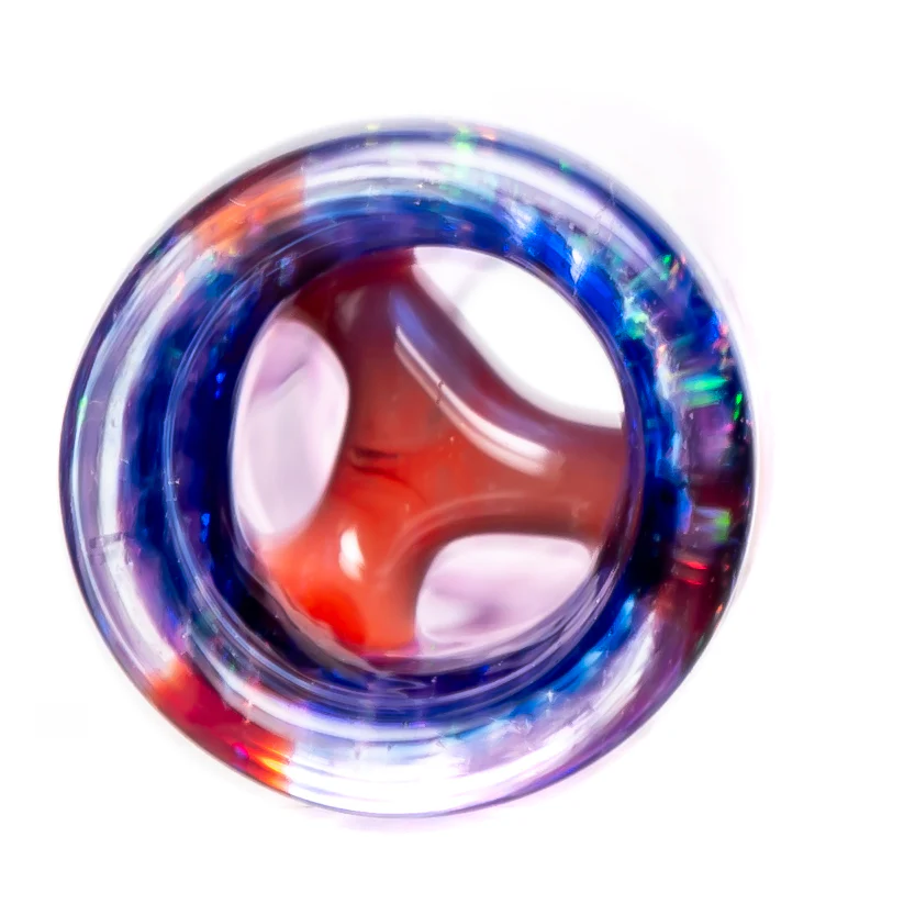 RekTipz - Glass Tip - 13mm - Transparent Purple & Cobalt Cropal - Image 3