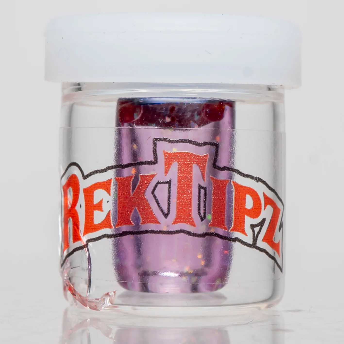 RekTipz - Glass Tip - 13mm - Transparent Purple & Cobalt Cropal - Image 5