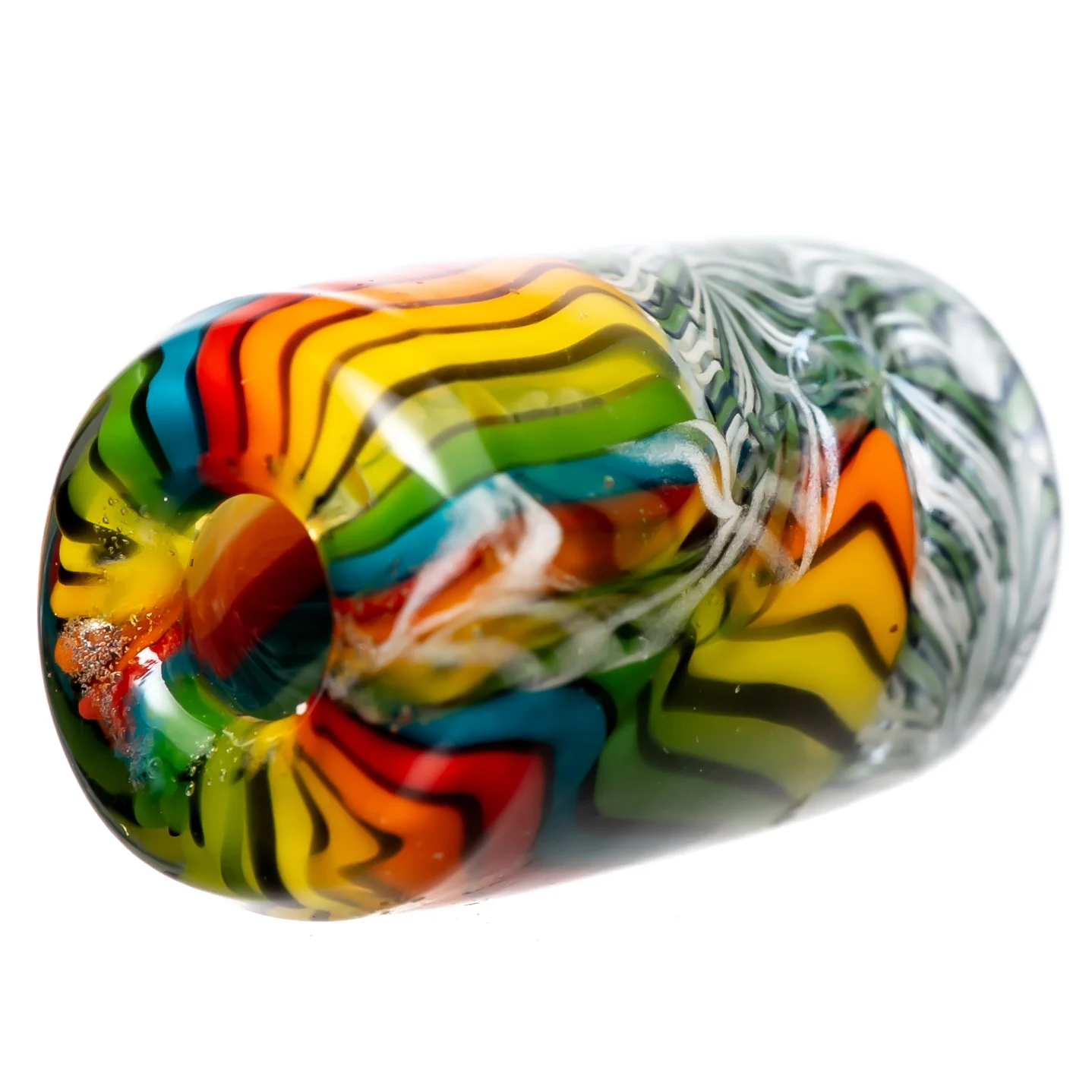 RekTipz - Glass Tip - 14mm - Rainbow & White - Image 2