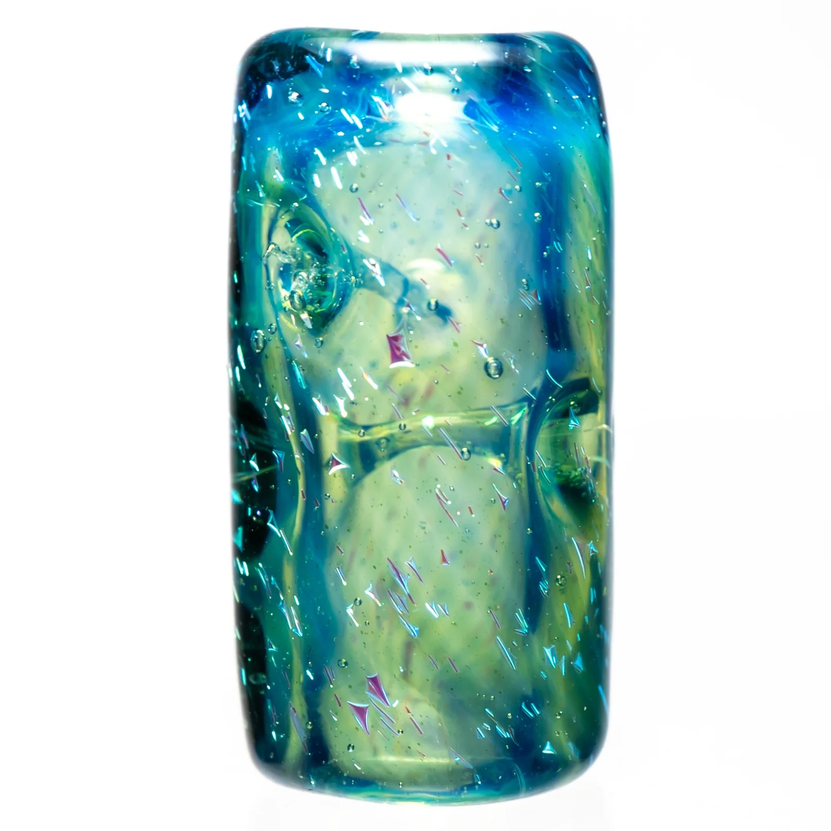 RekTipz - Glass Tip - XL - 11mm - Blue & Green Dichro