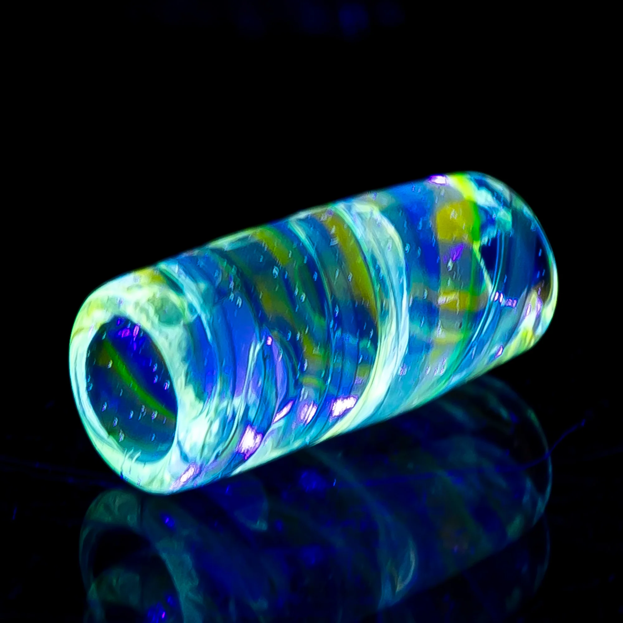 RekTipz - Glass Tip - XL - 11mm - Full Multi Color UV Swirl - Image 3