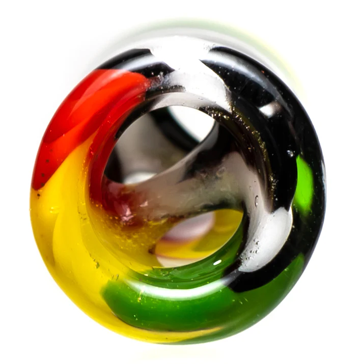 RekTipz - Glass Tip - XL - 11mm - Rasta Jailhouse - Image 3