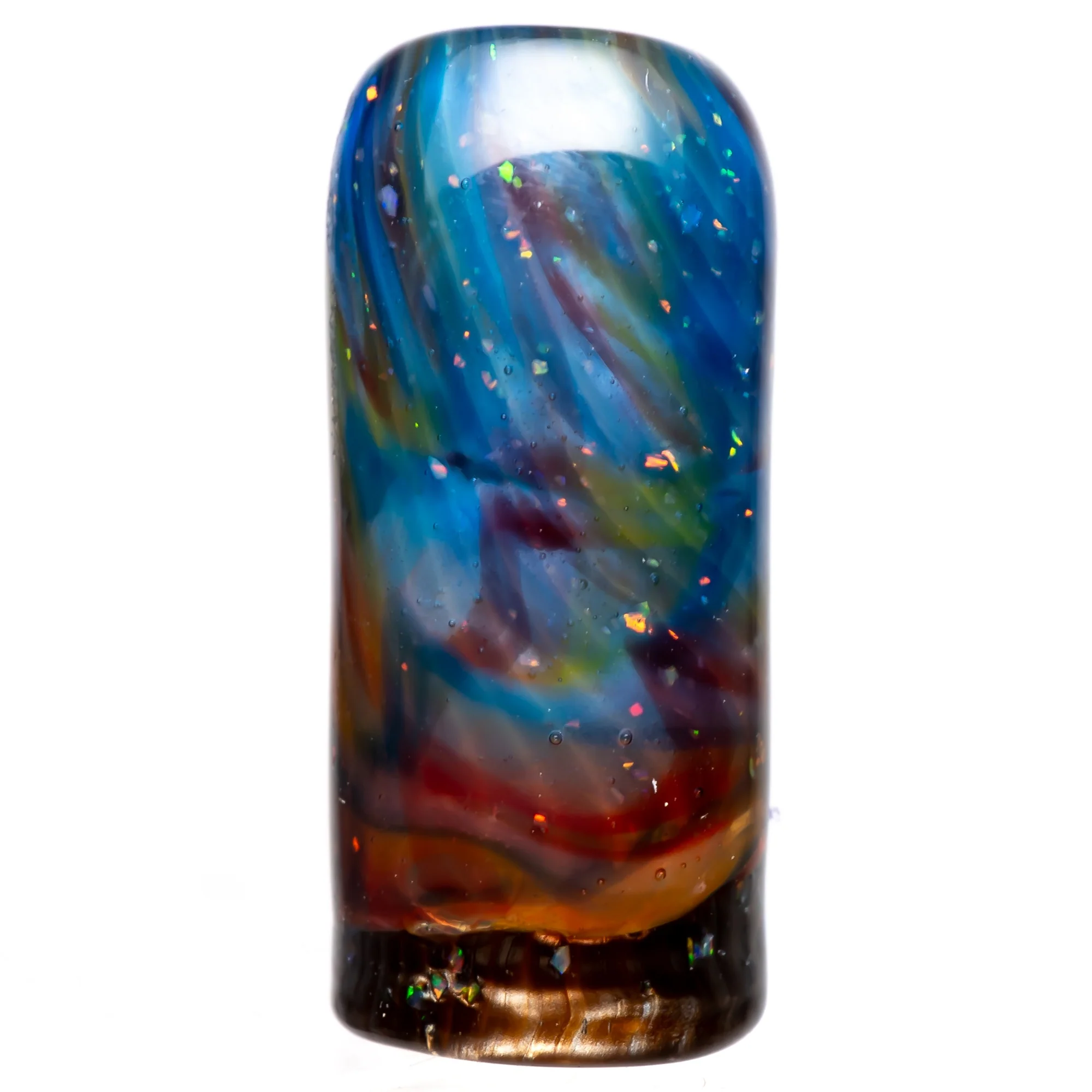 RekTipz - Glass Tip - XL - 12mm - Blue & Orange Swirl Cropal