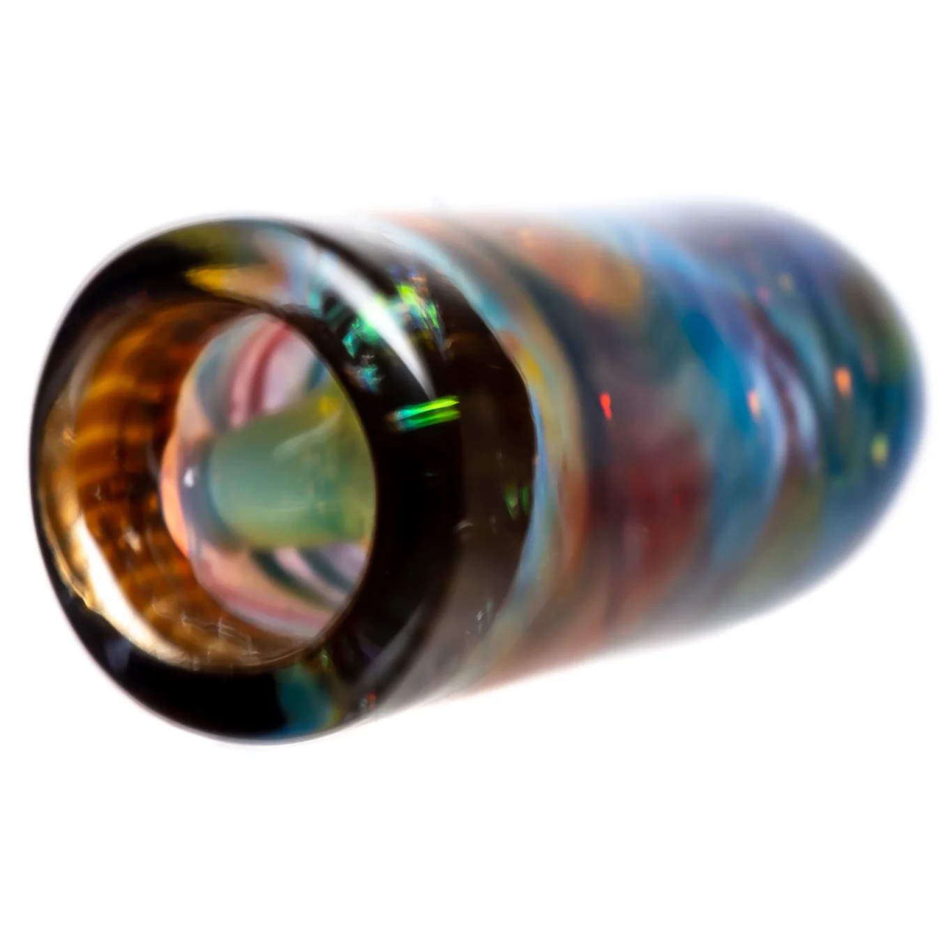 RekTipz - Glass Tip - XL - 12mm - Blue & Orange Swirl Cropal - Image 3