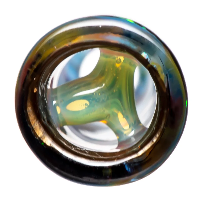 RekTipz - Glass Tip - XL - 12mm - Blue & Orange Swirl Cropal - Image 4