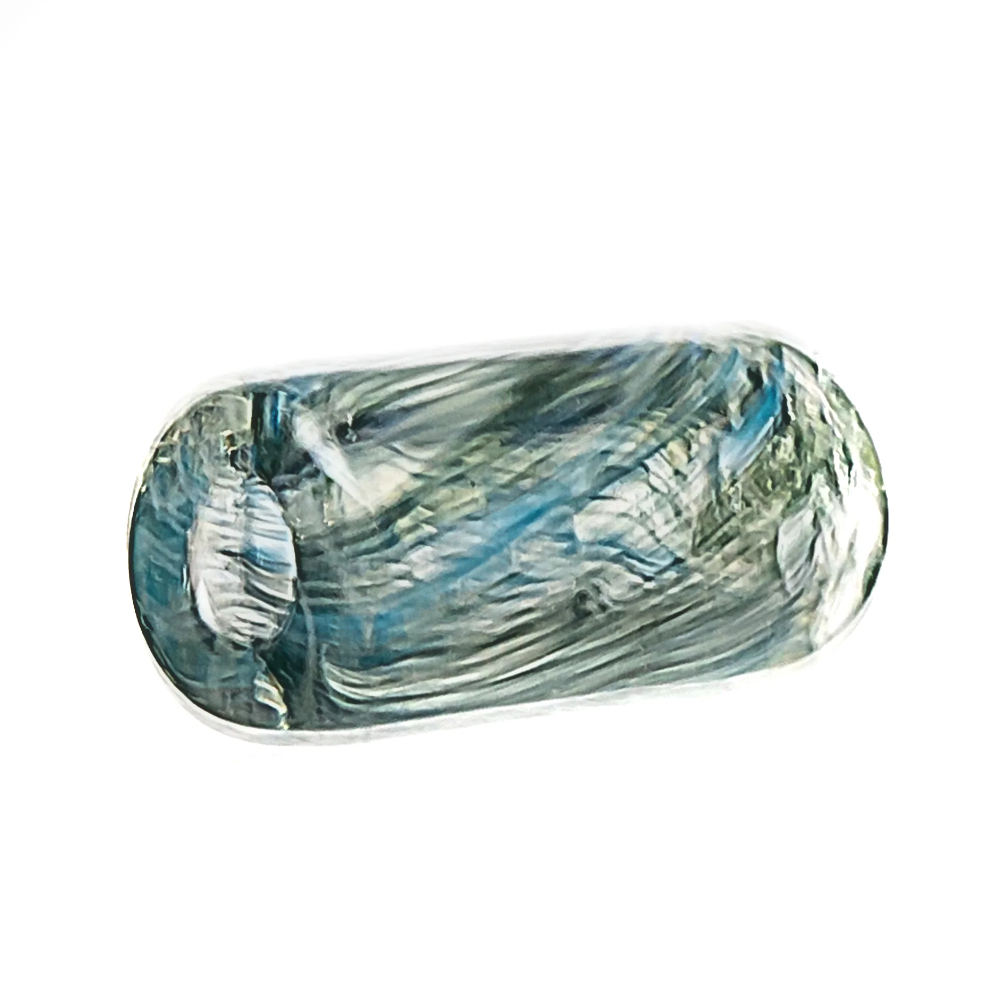 RekTipz - Glass Tip - XL - 12mm - Blue Sparkle Swirl w/UV - Image 2