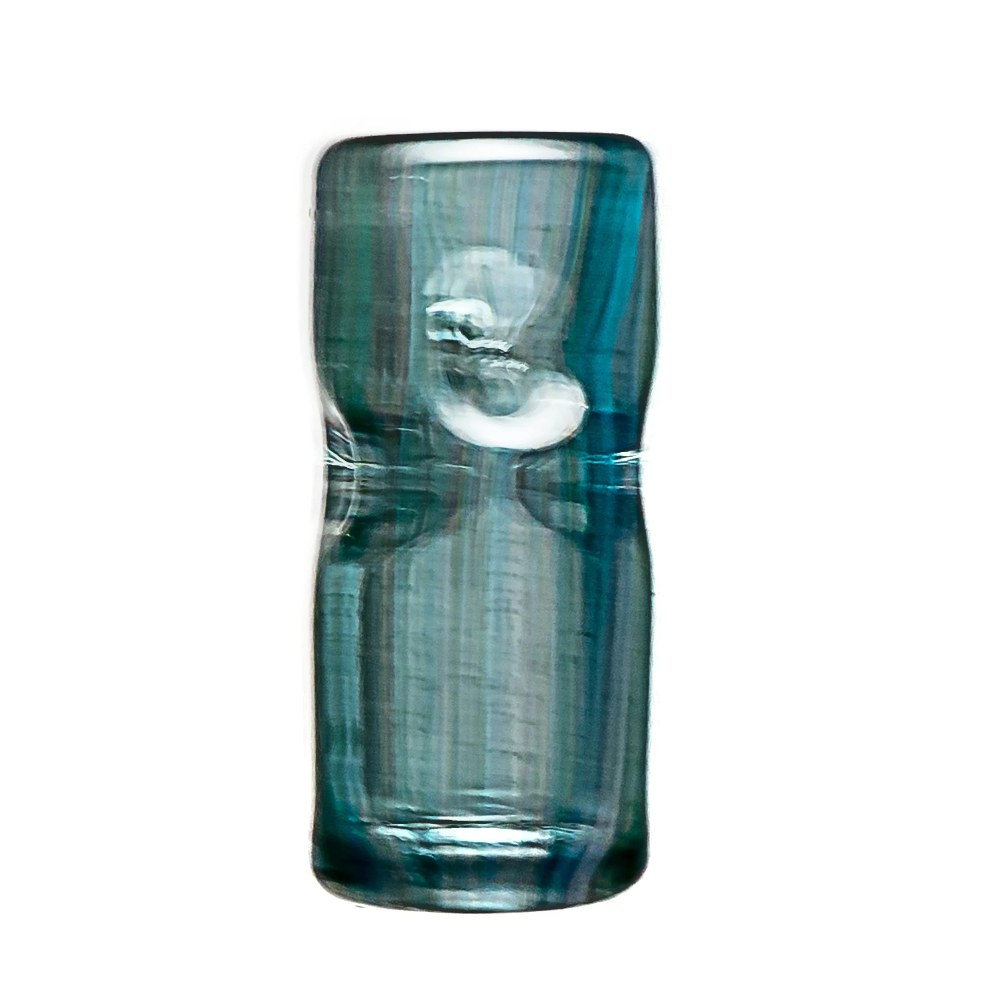 RekTipz - Glass Tip - XL - 12mm - Blue Stardust w/ Multi Color Stripes