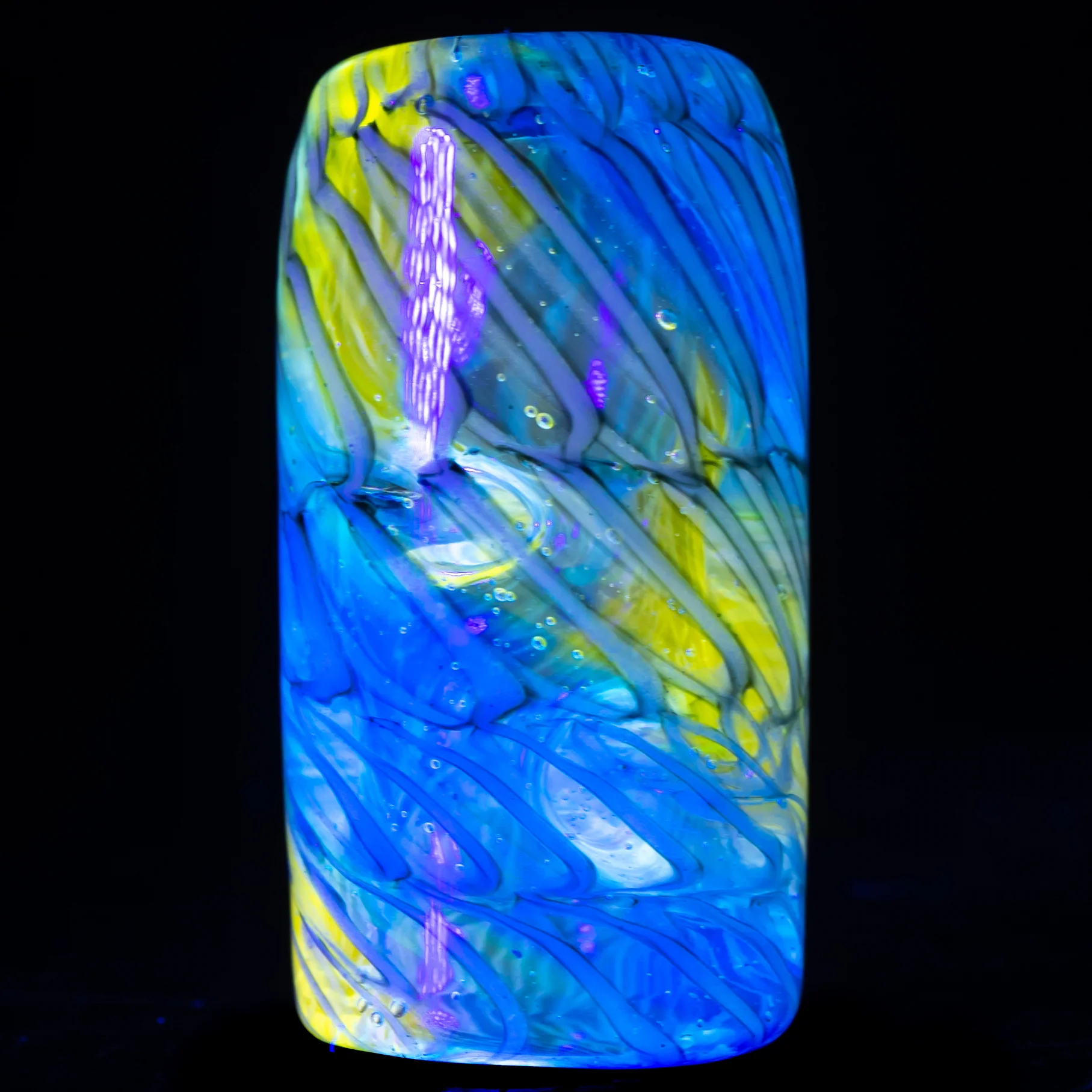 RekTipz - Glass Tip - XL - 12mm - Full UV Blue & White - Image 2