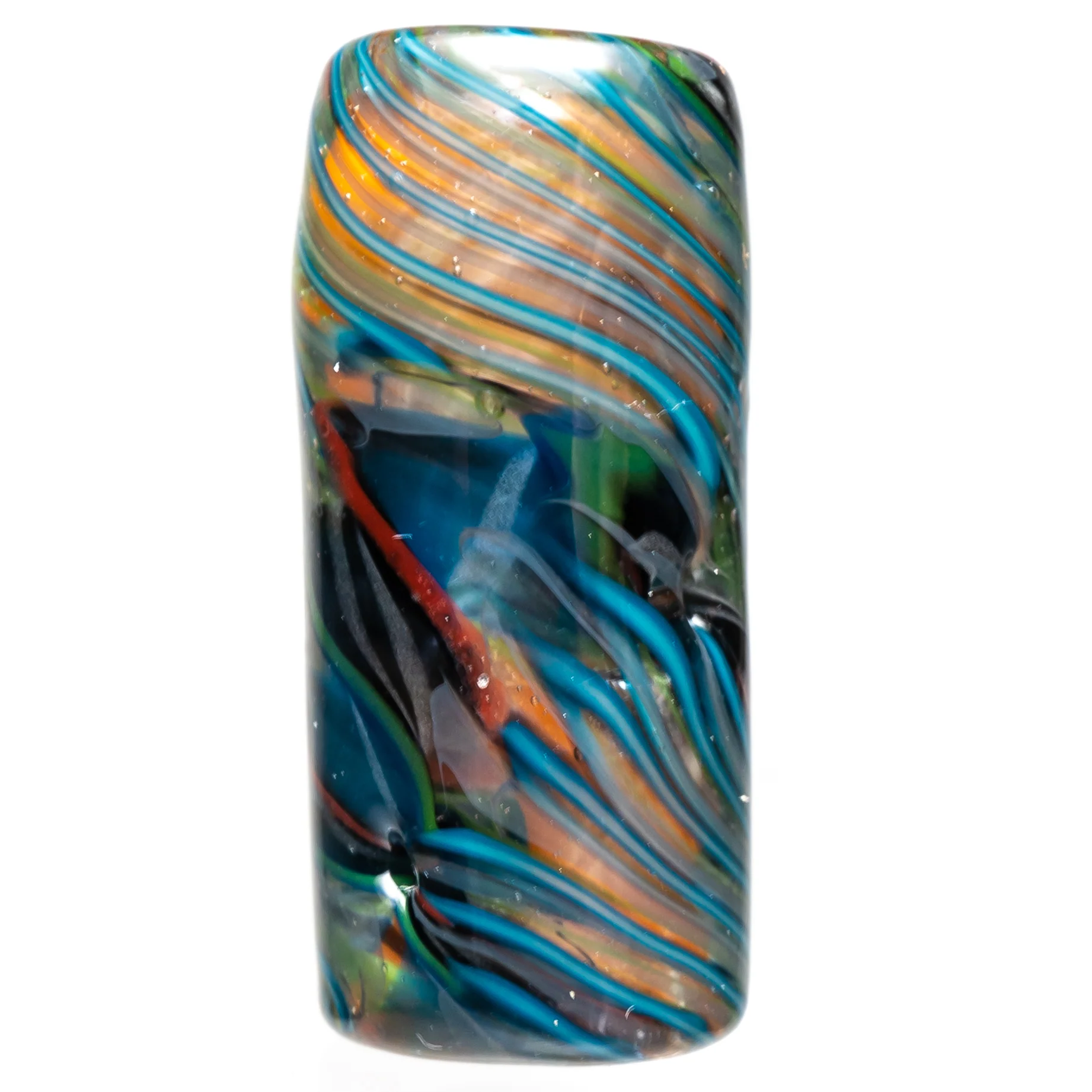RekTipz - Glass Tip - XL - 12mm - Green, Blue & Orange w/ UV - Image 3