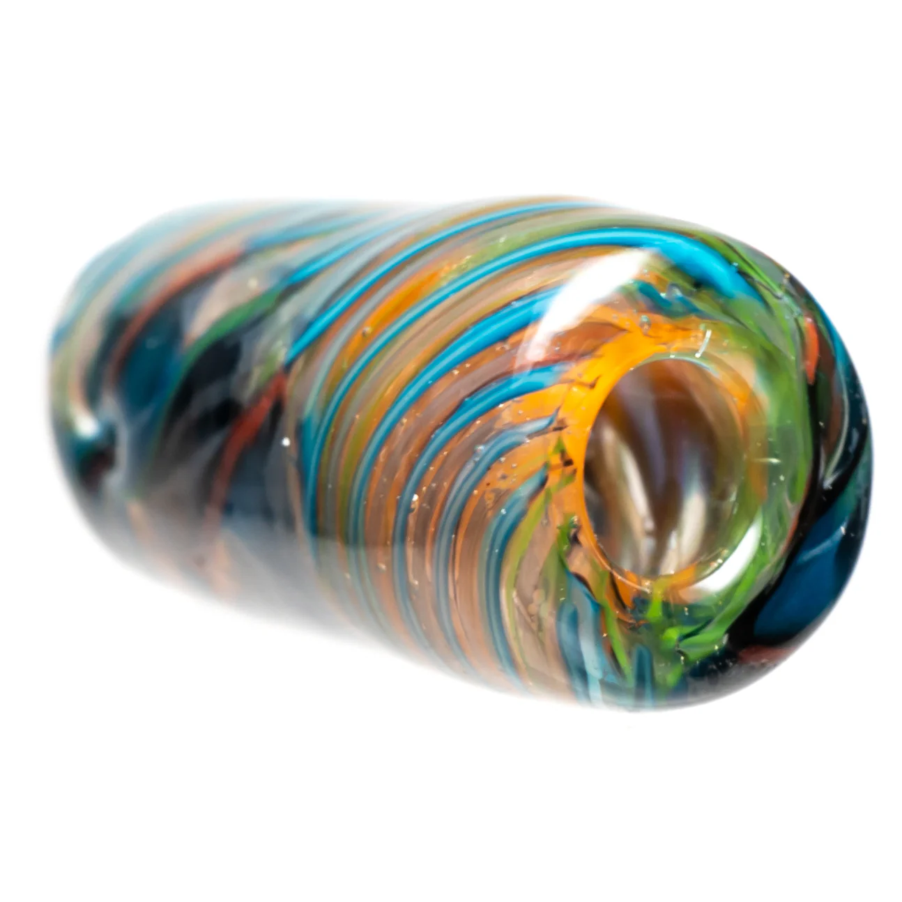 RekTipz - Glass Tip - XL - 12mm - Green, Blue & Orange w/ UV - Image 4