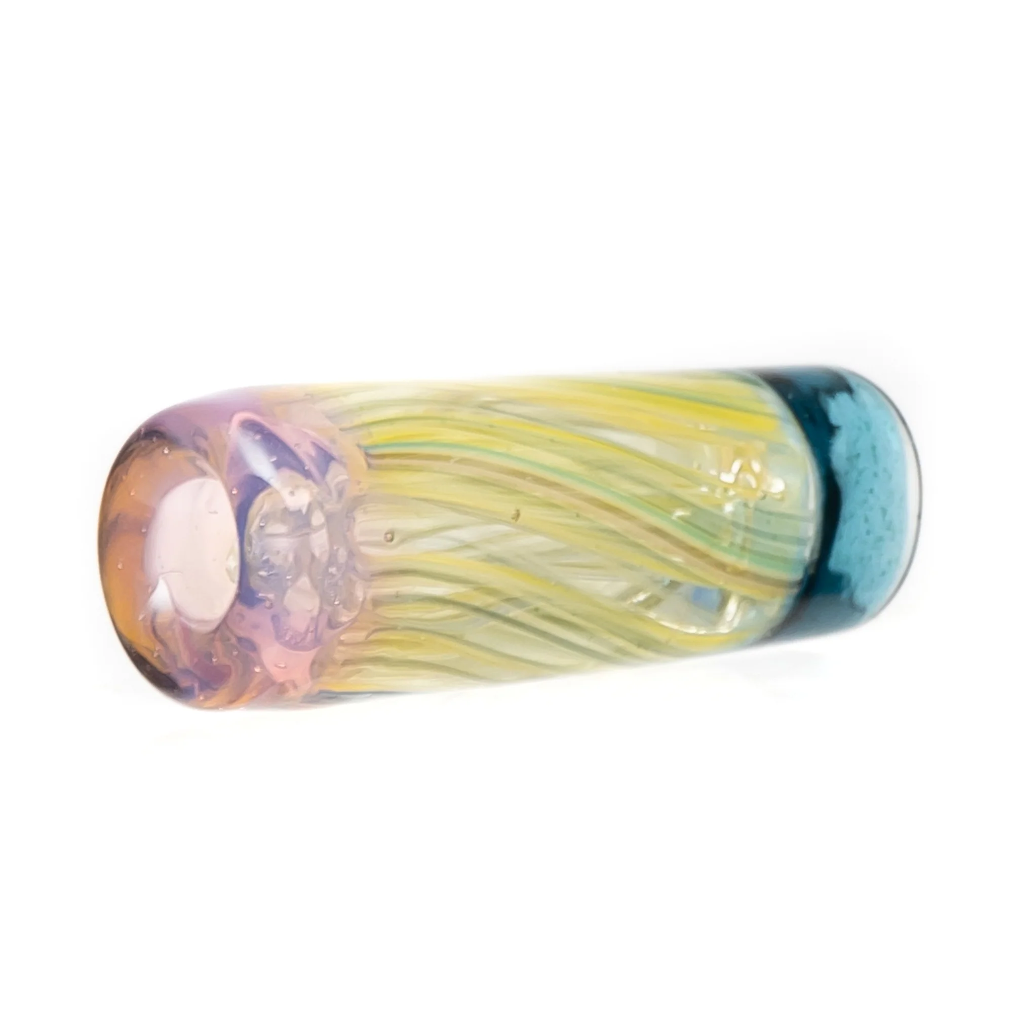 RekTipz - Glass Tip - XL - 12mm - Yellow Swirl w/ Pink Slyme & BSD Tips - Image 2