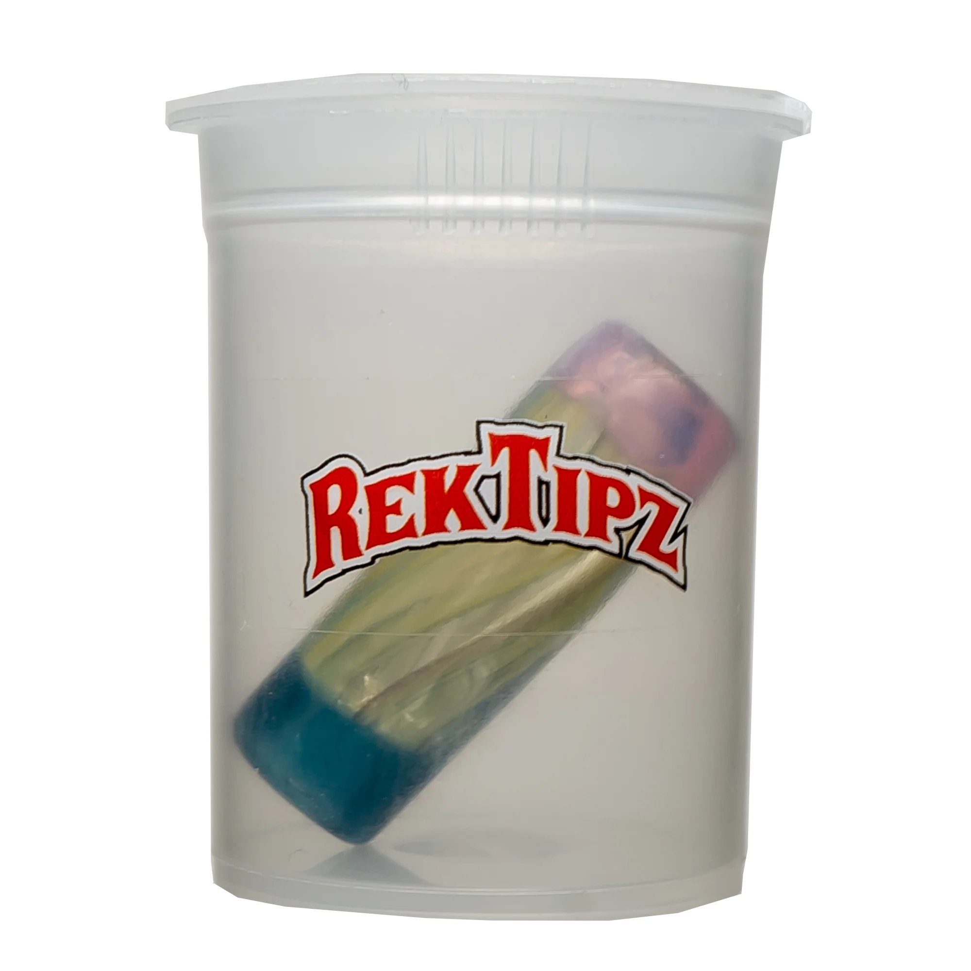RekTipz - Glass Tip - XL - 12mm - Yellow Swirl w/ Pink Slyme & BSD Tips - Image 3