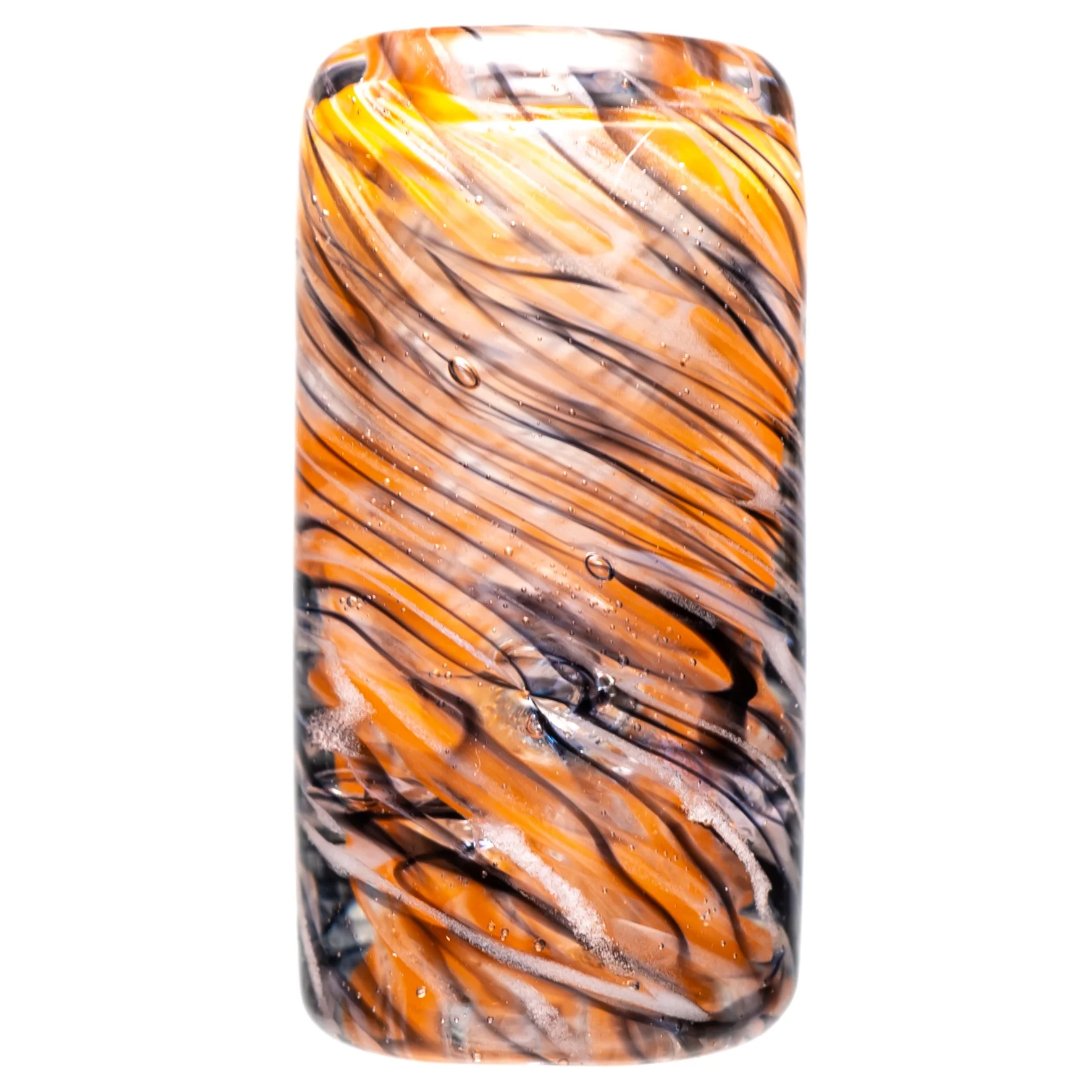 RekTipz - Glass Tip - XL - 13mm - Orange, Black & White
