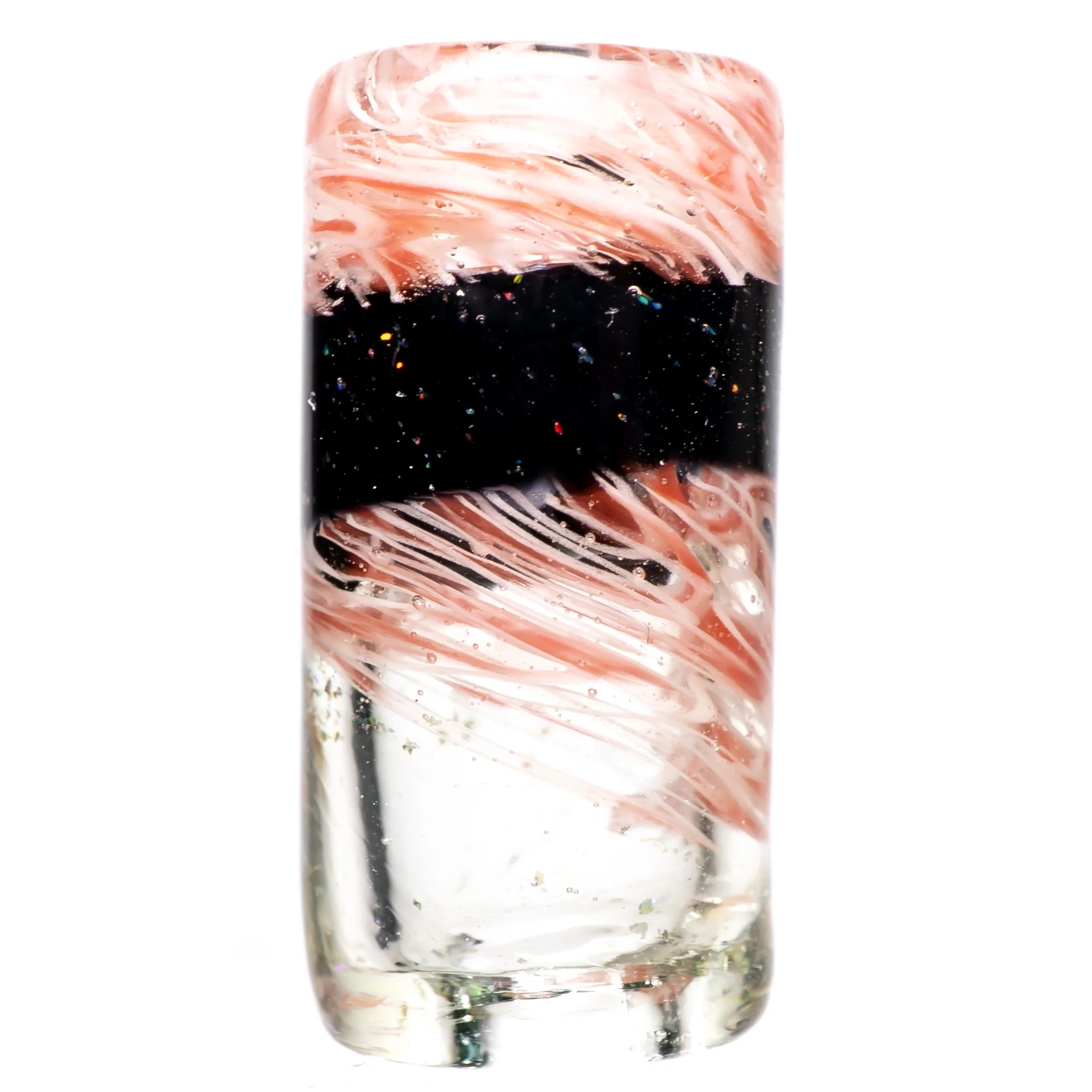 RekTipz - Glass Tip - XL - 14mm - Red, White & Black w/ UV Ion