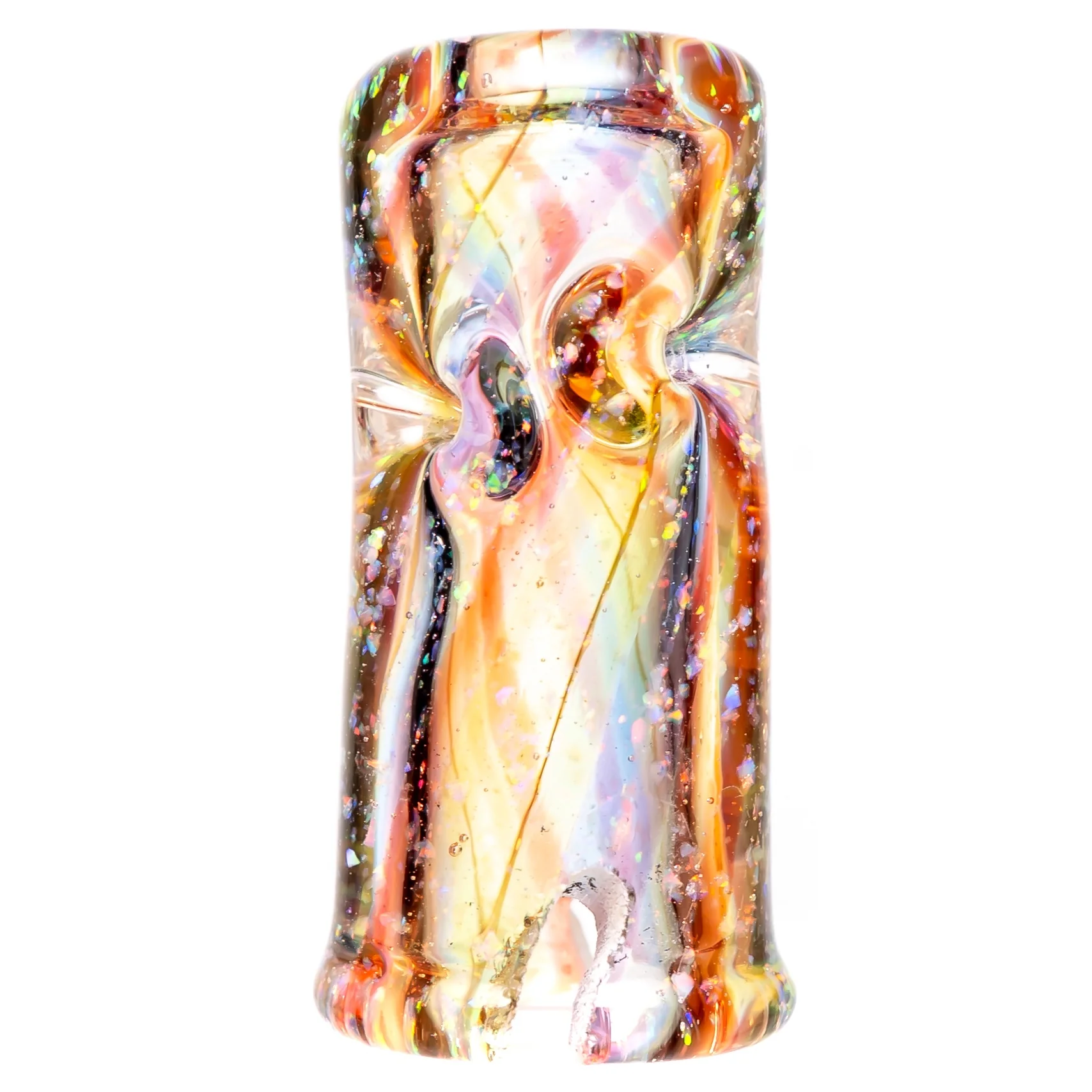 RekTipz - Pivot Mouthpiece - Clear Rainbow Swirl Cropal #2