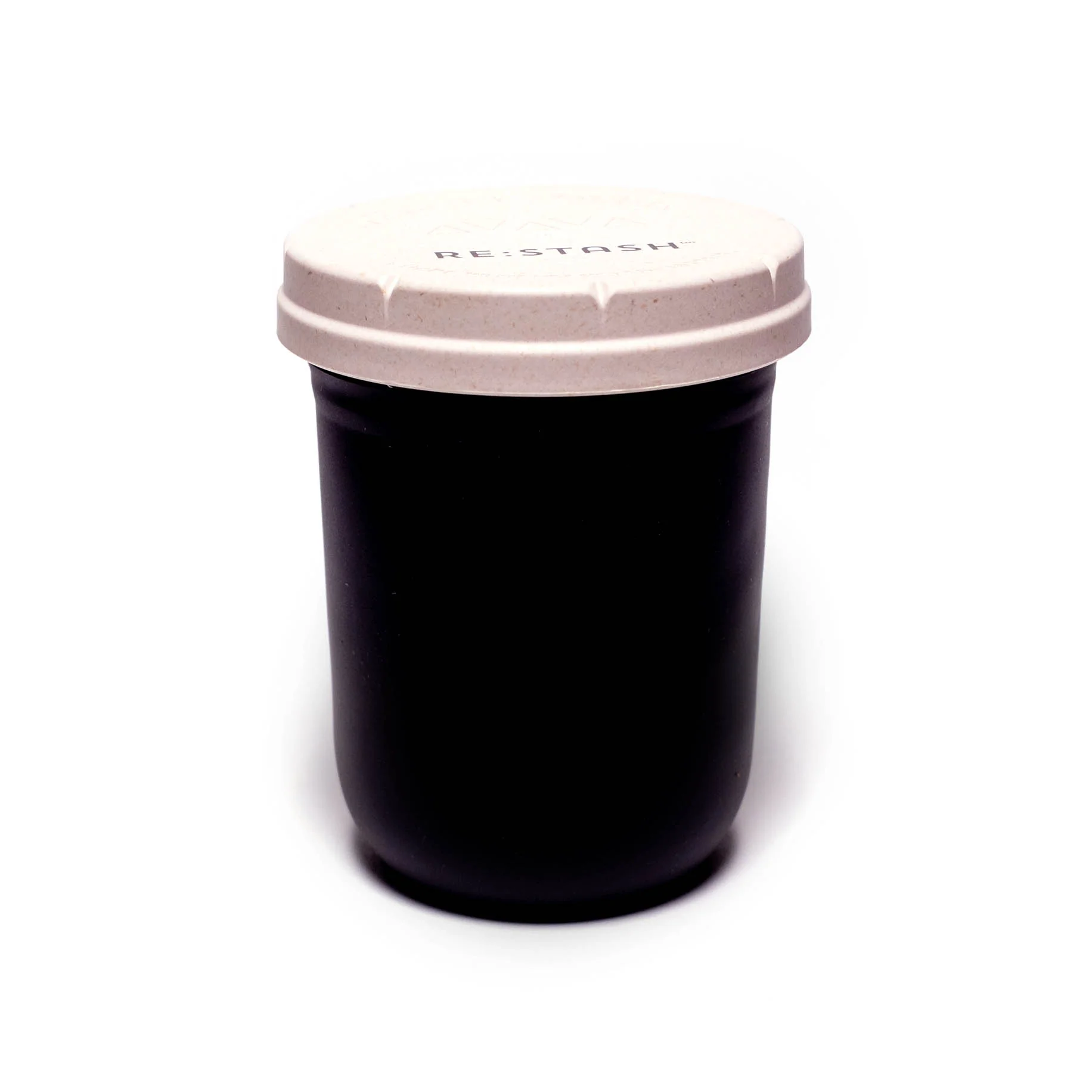 Re:Stash - Black Jar w/ White Lid - 16oz - Image 2