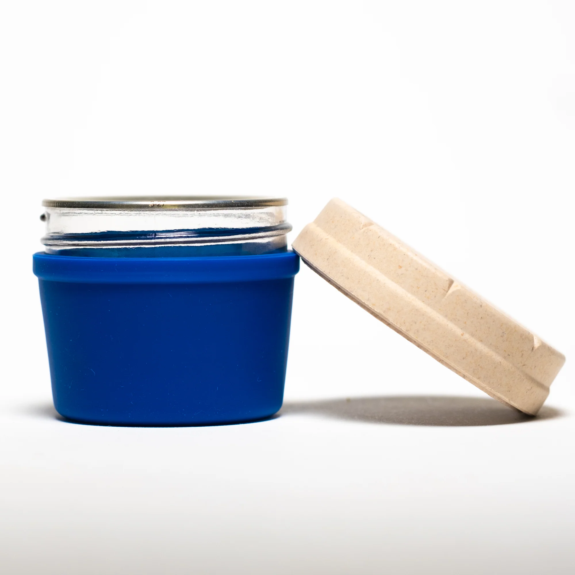 Re:Stash - Dark Blue Jar w/ White Lid - 4oz - Image 2