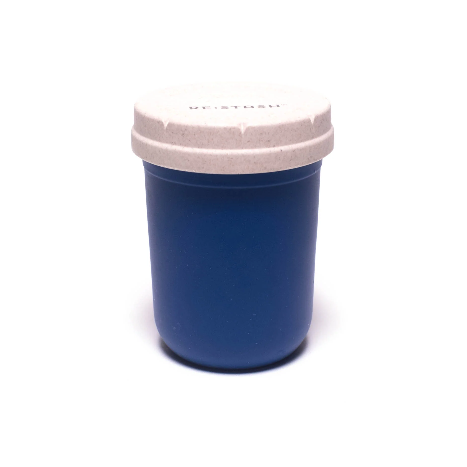 Re:Stash - Dark Blue Jar w/ White Lid - 8oz - Image 2
