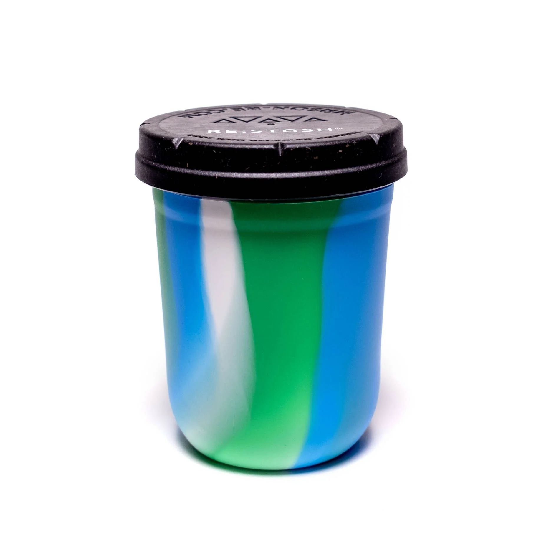 Re:Stash - Ocean Tie Die Jar w/ Black Lid - 16oz - Image 2